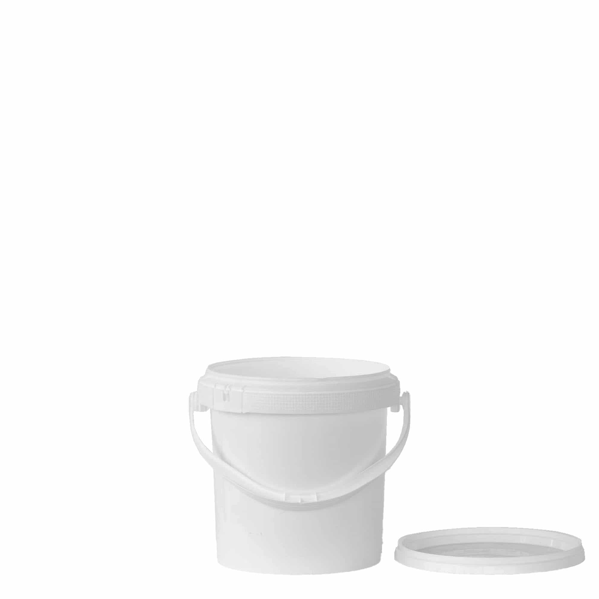 1 l vedro, PP-plastika, belo