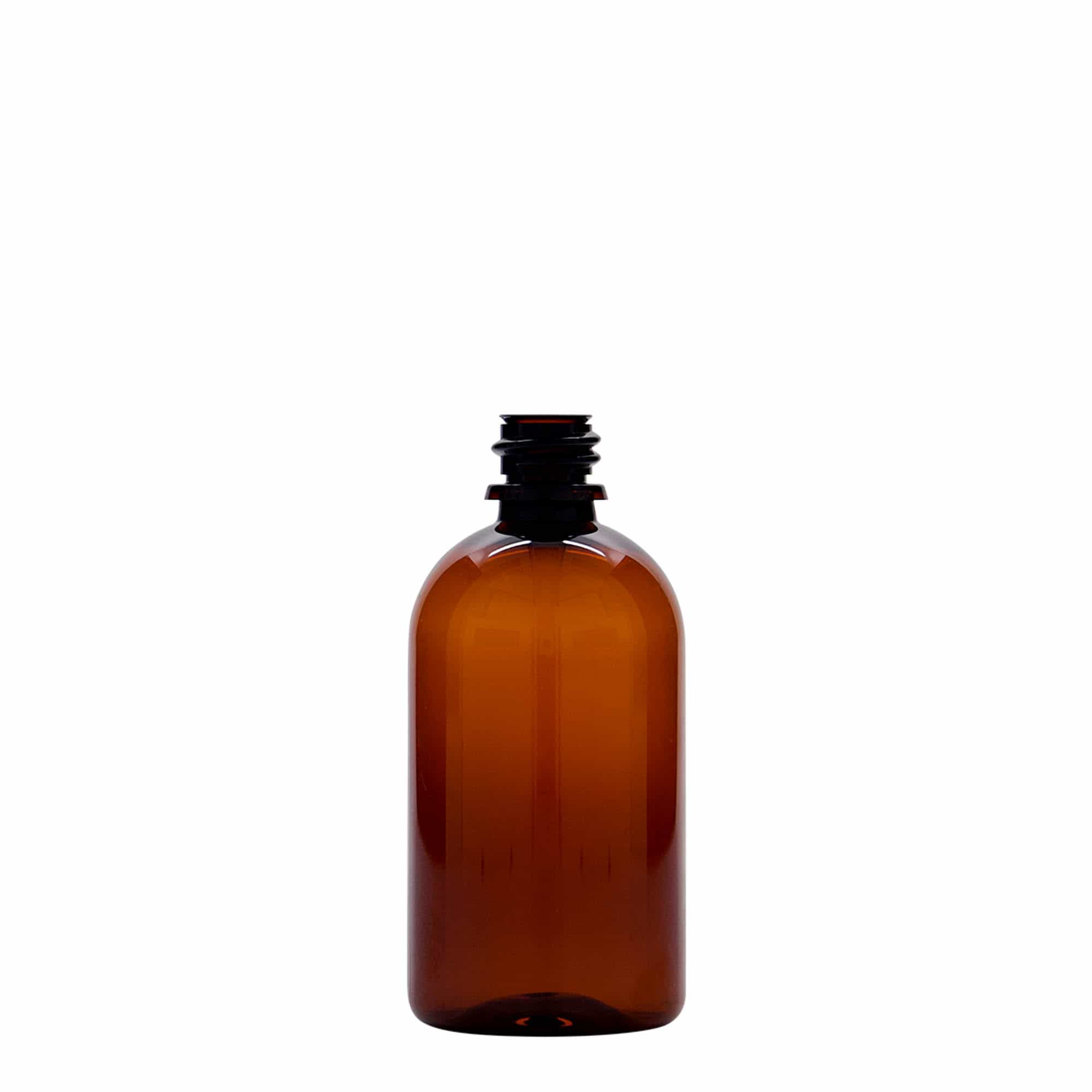 100 ml PET-medicinska steklenička 'Easy Living', rjava, plastika, odprtina: DIN 18