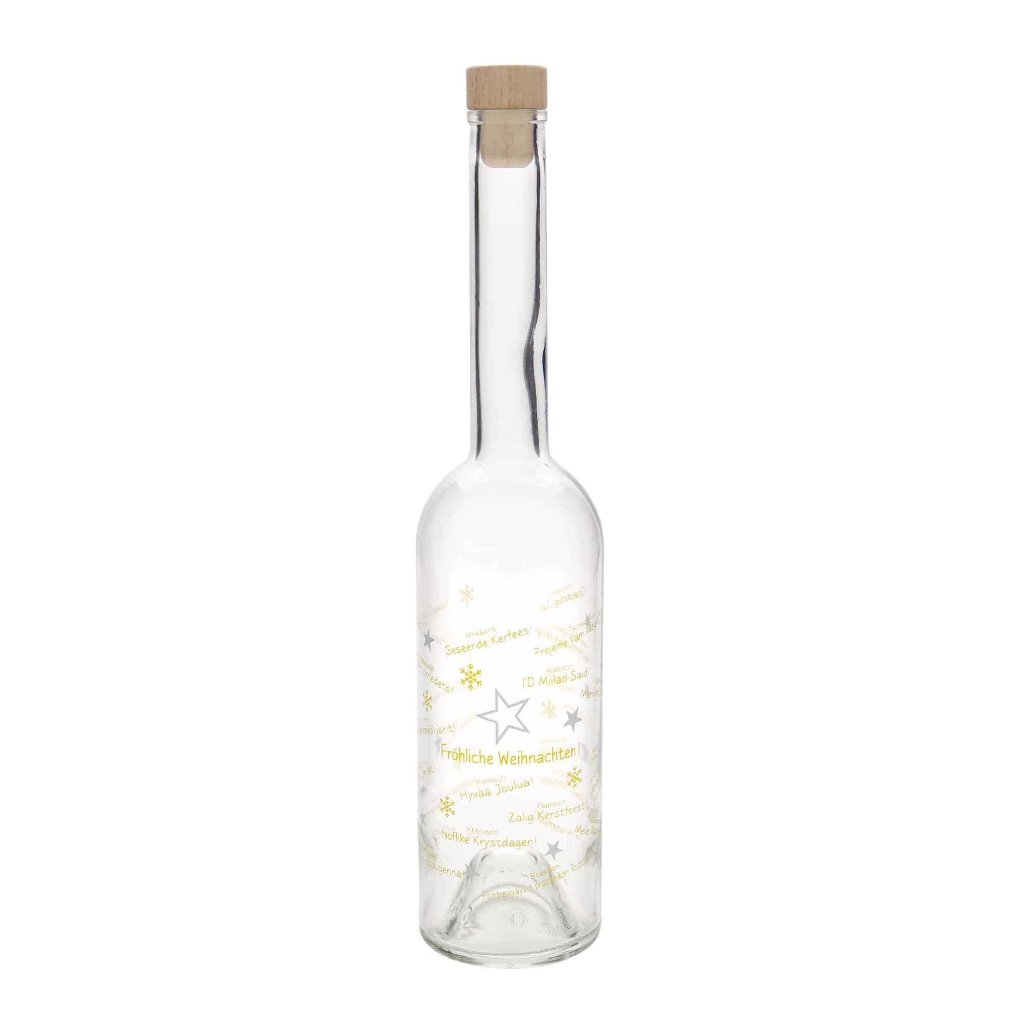 500 ml steklenica 'Opera', motiv: Božič po svetu, odprtina: zamašek
