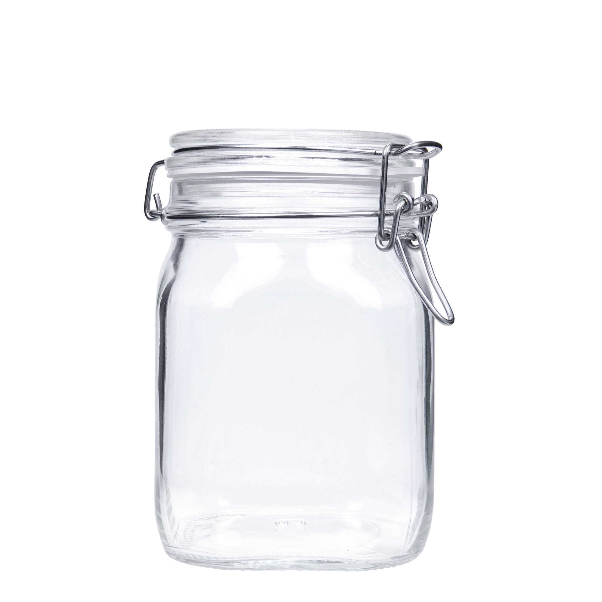 1.000 ml steklenica s kovinskim zaponkom 'Fido', kvadratna, odprtina: kovinska zaponka 1.000 ml steklenica s kovinskim zaponkom 'Fido', kvadratna, odprtina: kovinska zaponka
