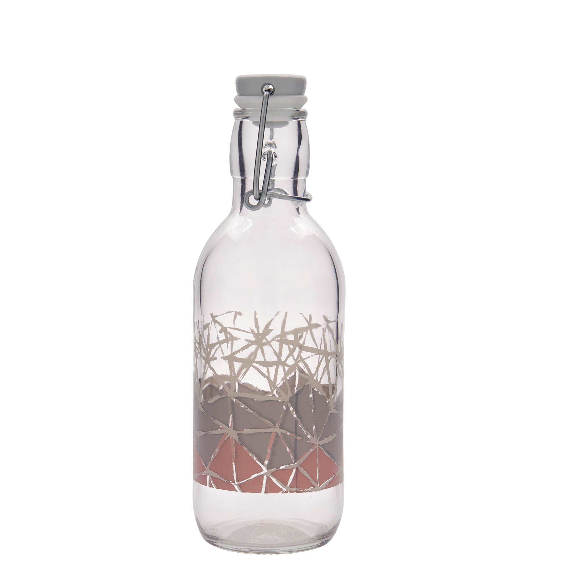 500 ml steklena steklenica Emilia z odtisom 'Manolibera rosa', odprtina: zaponka 500 ml steklena steklenica Emilia z odtisom 'Manolibera rosa', odprtina: zaponka