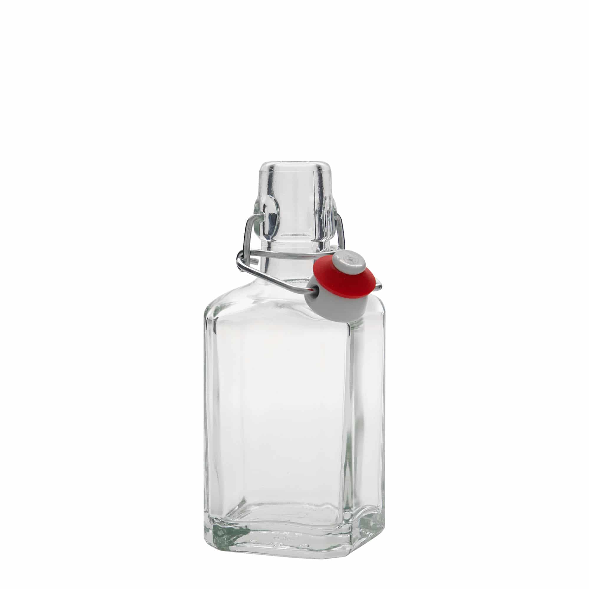 250 ml steklena steklenica »Rialto«, kvadratna, ustje: zamašek s tesnilom
