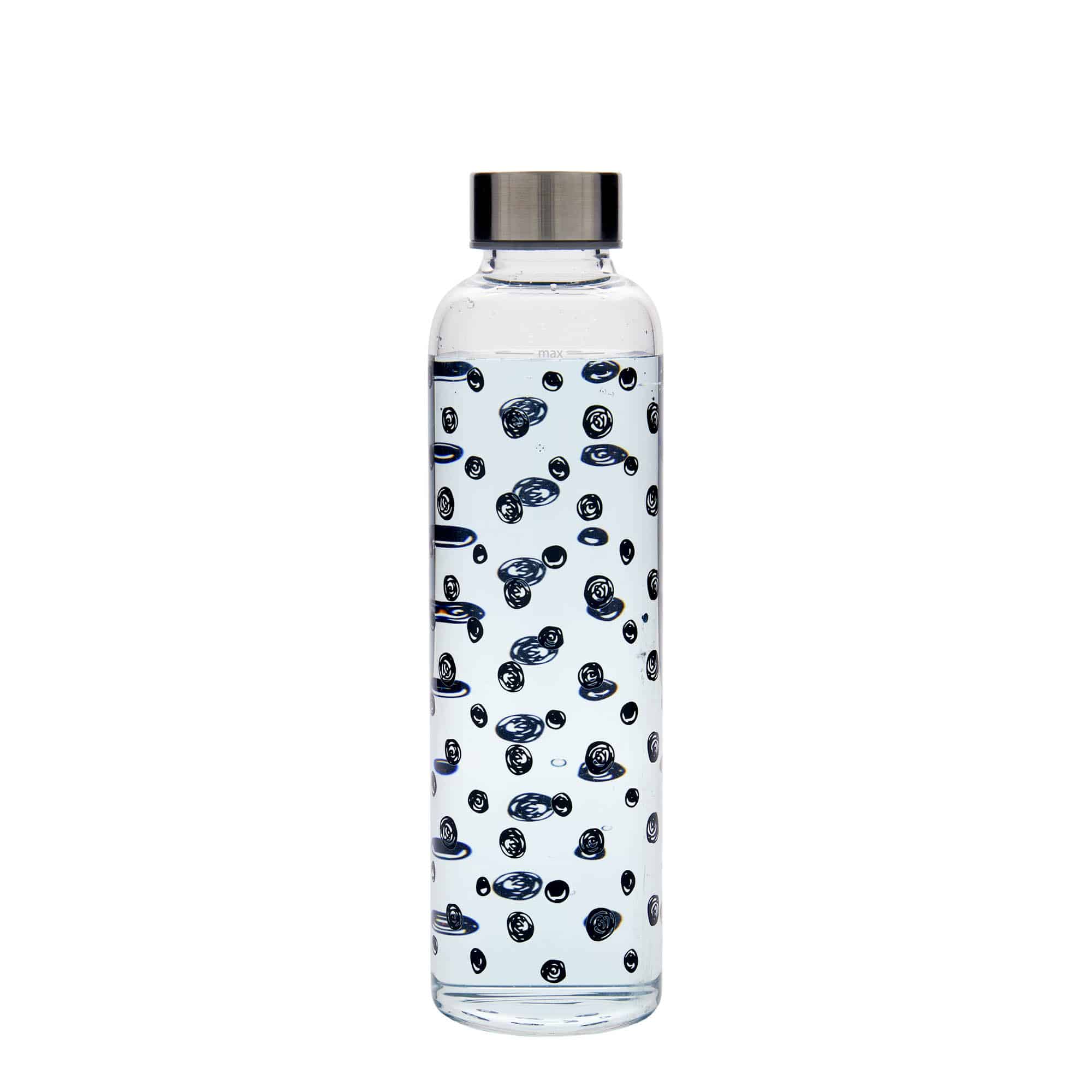 500 ml steklenica za pijačo »Perseus«, motiv: črne pike, ustje: navojni zamašek