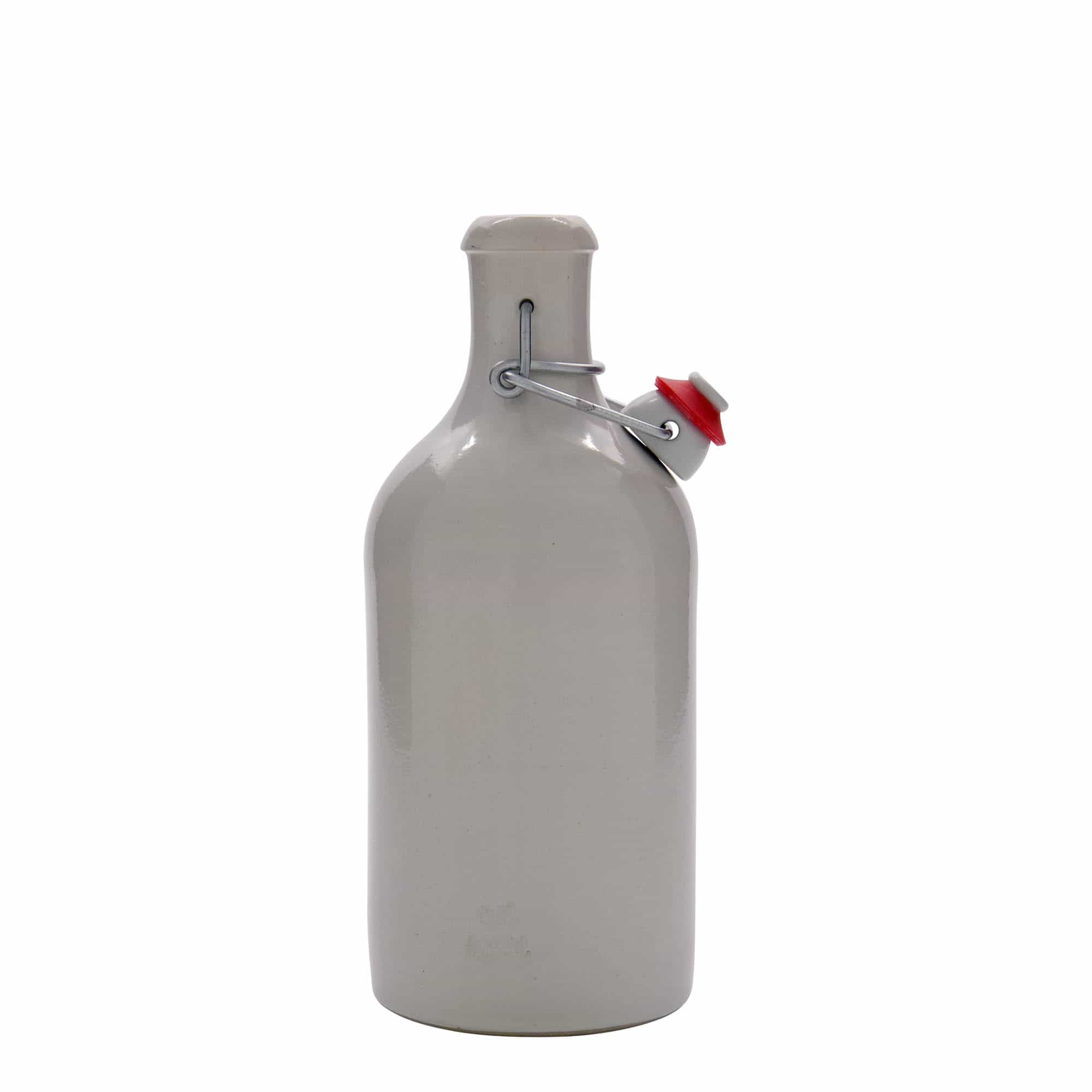 500 ml lončeni vrč, lončevina, bela, motiv: zamašek s tesnilom
