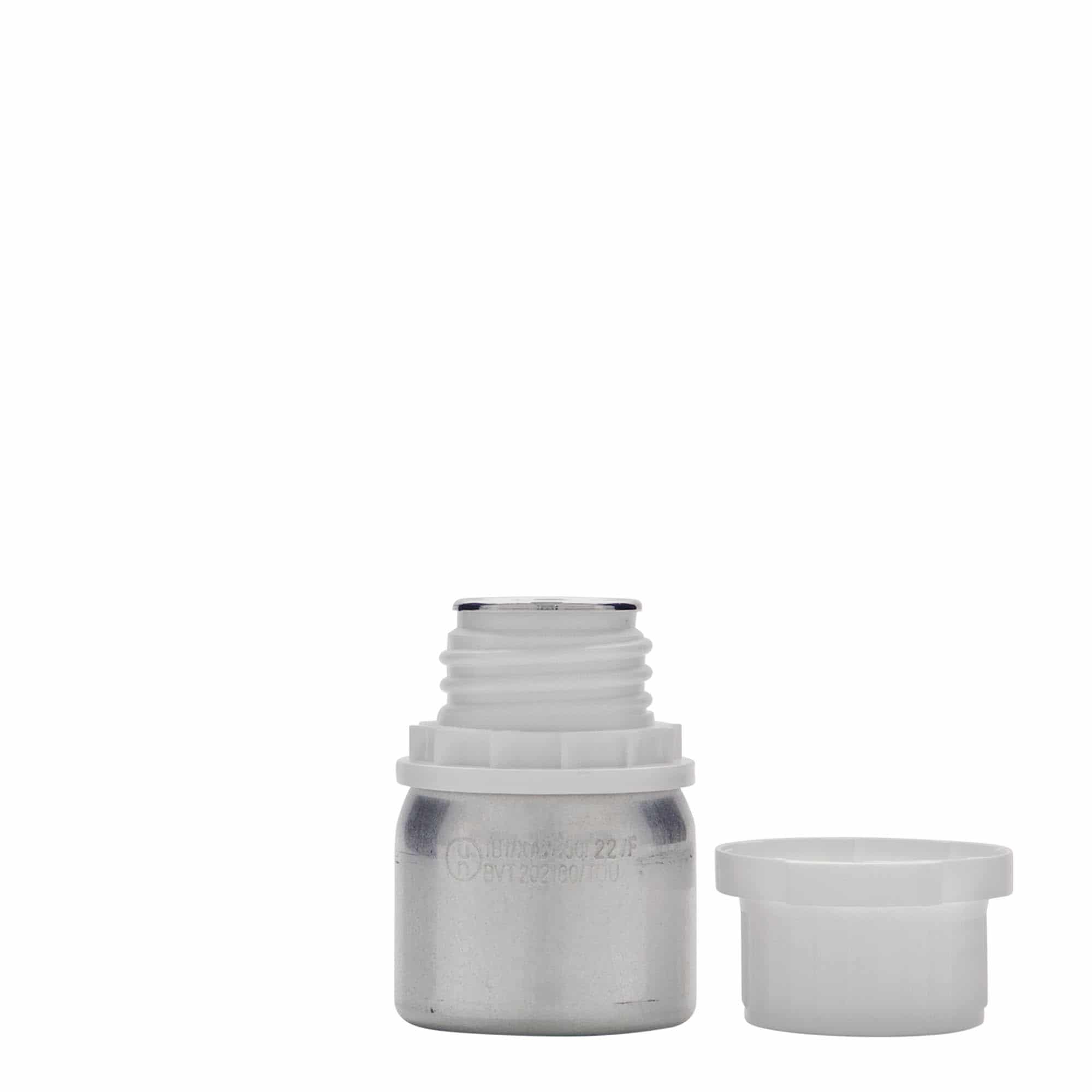 50 ml aluminijasta steklenica, kovinska, srebrna, ustje: DIN 32 50 ml aluminijasta steklenica, kovinska, srebrna, ustje: DIN 32