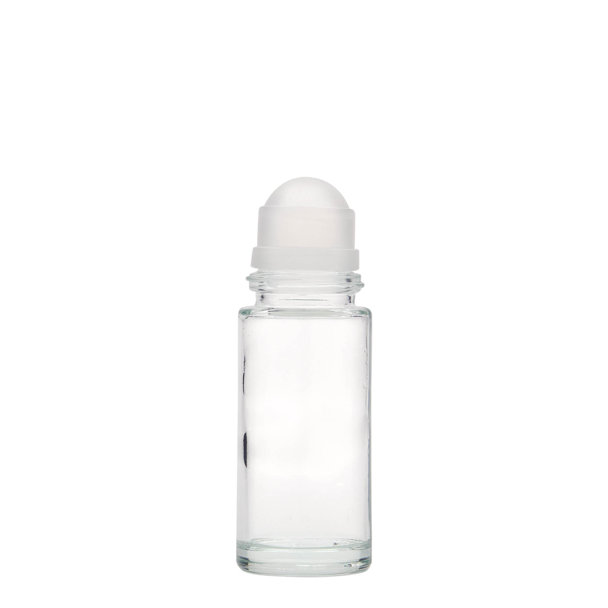 50 ml steklenička z rolerjem, steklo, odprtina: navojni zamašek