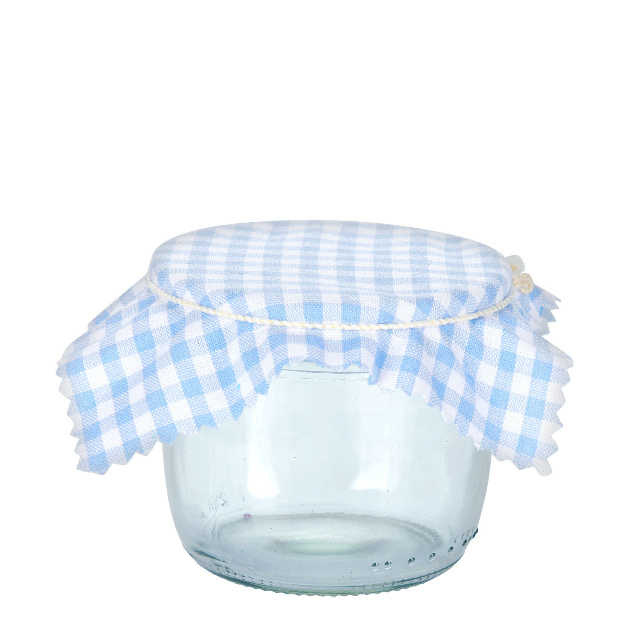 Tkaninska prtiček karo vzorec 12x12, kvadratna oblika, tekstil, svetlo modra, odprtina: TO38-TO53