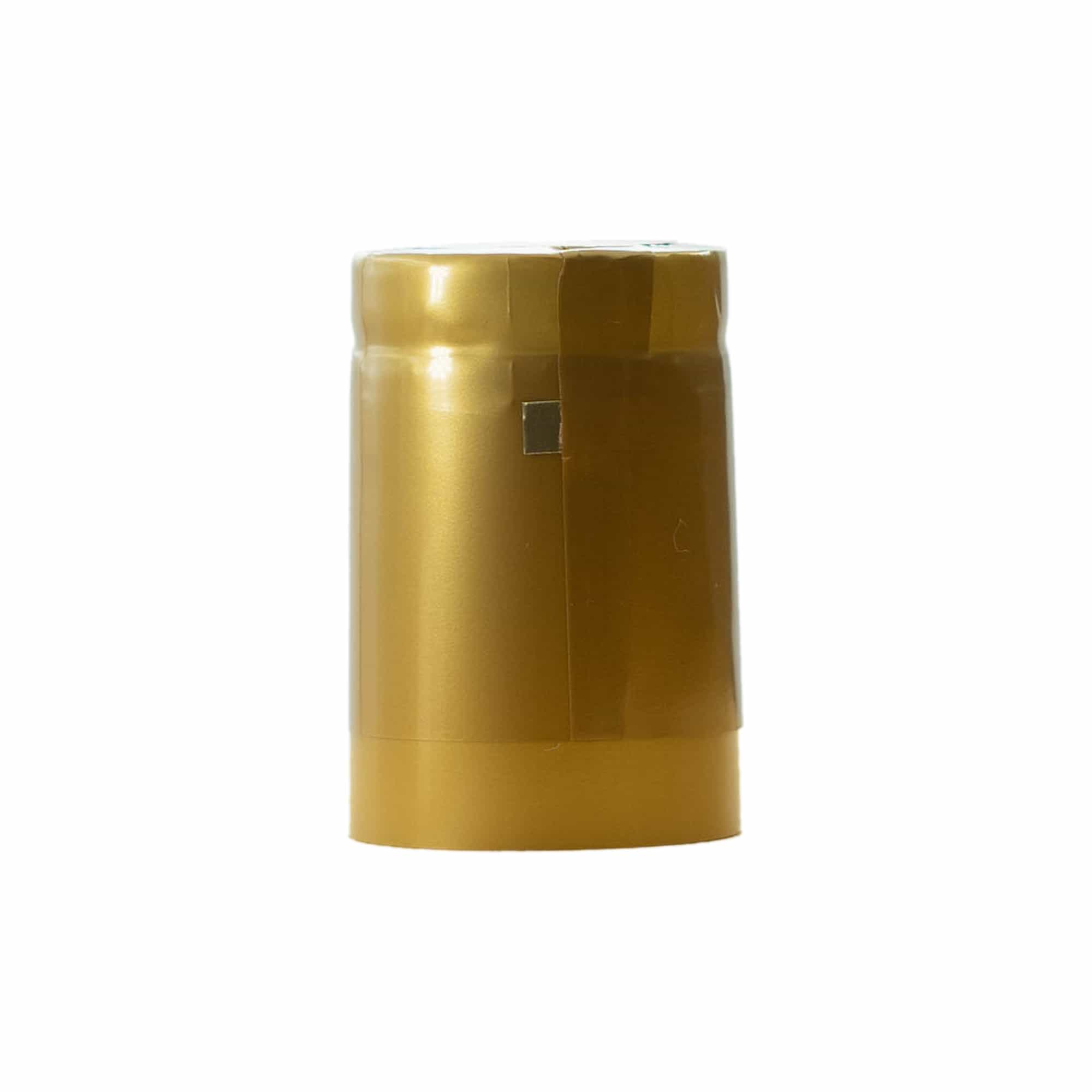 Skrčljiva kapsula 32×41, plastika PVC, zlata Skrčljiva kapsula 32×41, plastika PVC, zlata