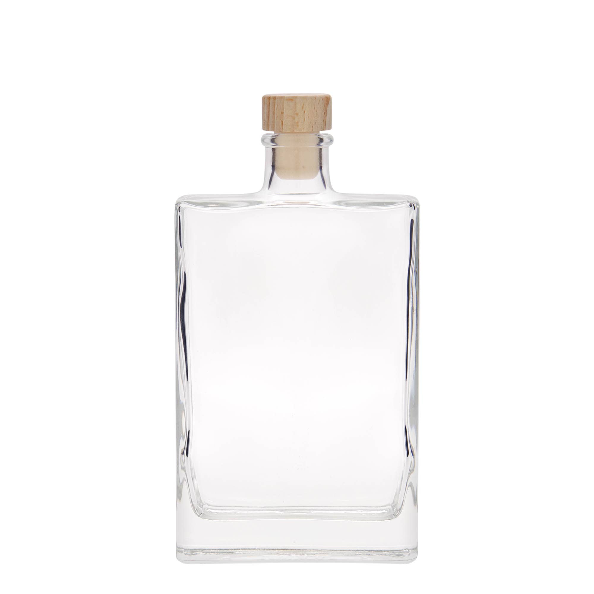 350 ml steklena steklenica »Julia«, pravokotna, ustje: pluta
