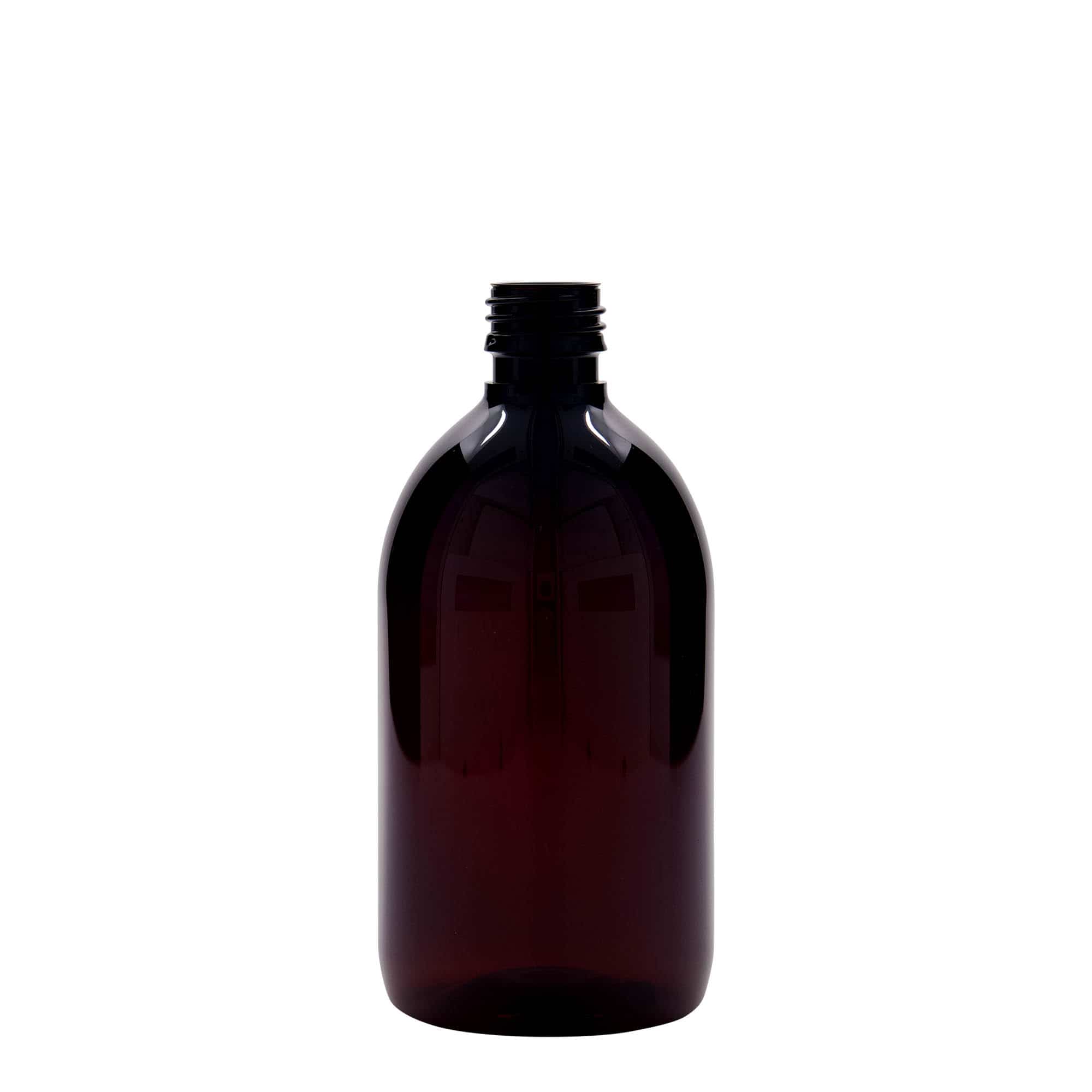 500 ml steklenica za zdravila PET, rjava, plastika, ustje: PP 28 500 ml steklenica za zdravila PET, rjava, plastika, ustje: PP 28