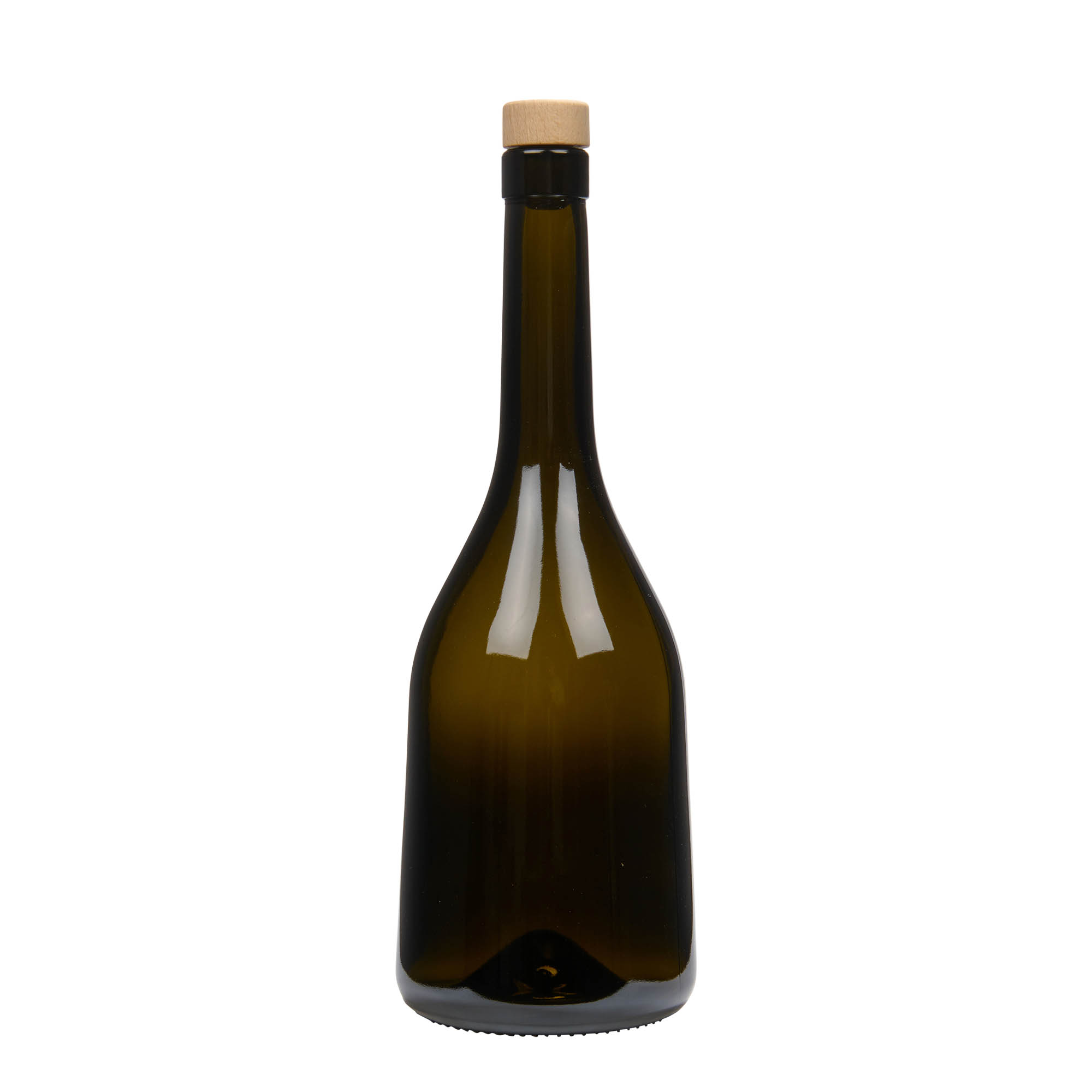 750 ml steklenica 'Rustica', starinsko zelena, odprtina: plutovina