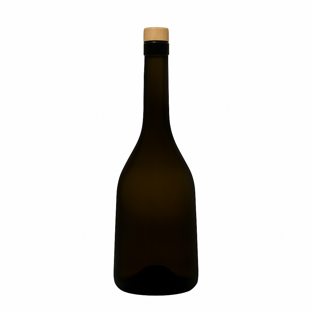 750 ml steklenica 'Rustica', starinsko zelena, odprtina: plutovina