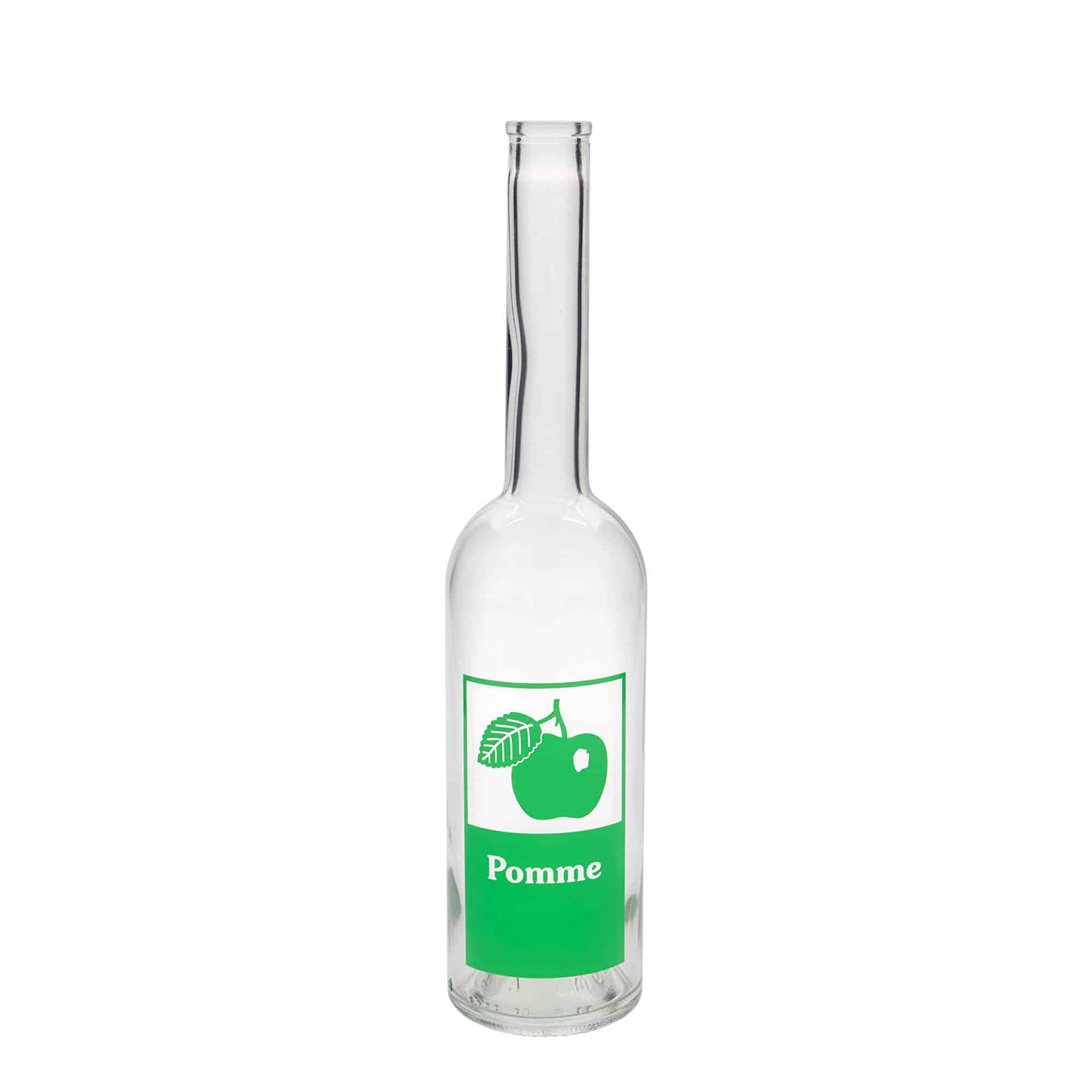 500 ml steklenica iz stekla 'Opera', motiv: jabolko, odprtina: pluta 500 ml steklenica iz stekla 'Opera', motiv: jabolko, odprtina: pluta