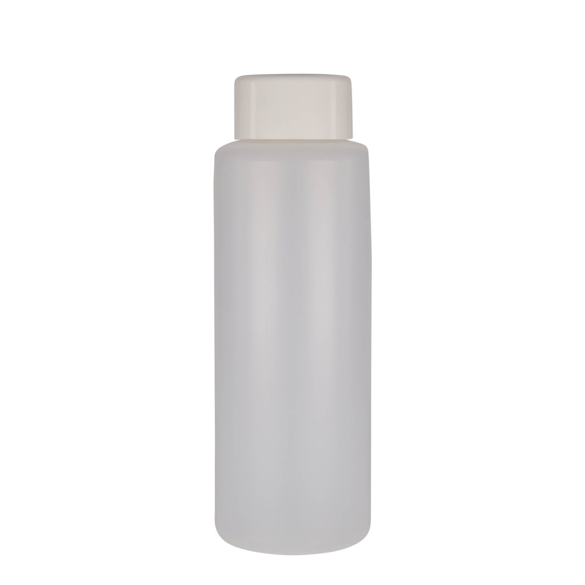 1.000 ml okrogla steklenica, PE-plastika, naravna, odprtina: navojni pokrov