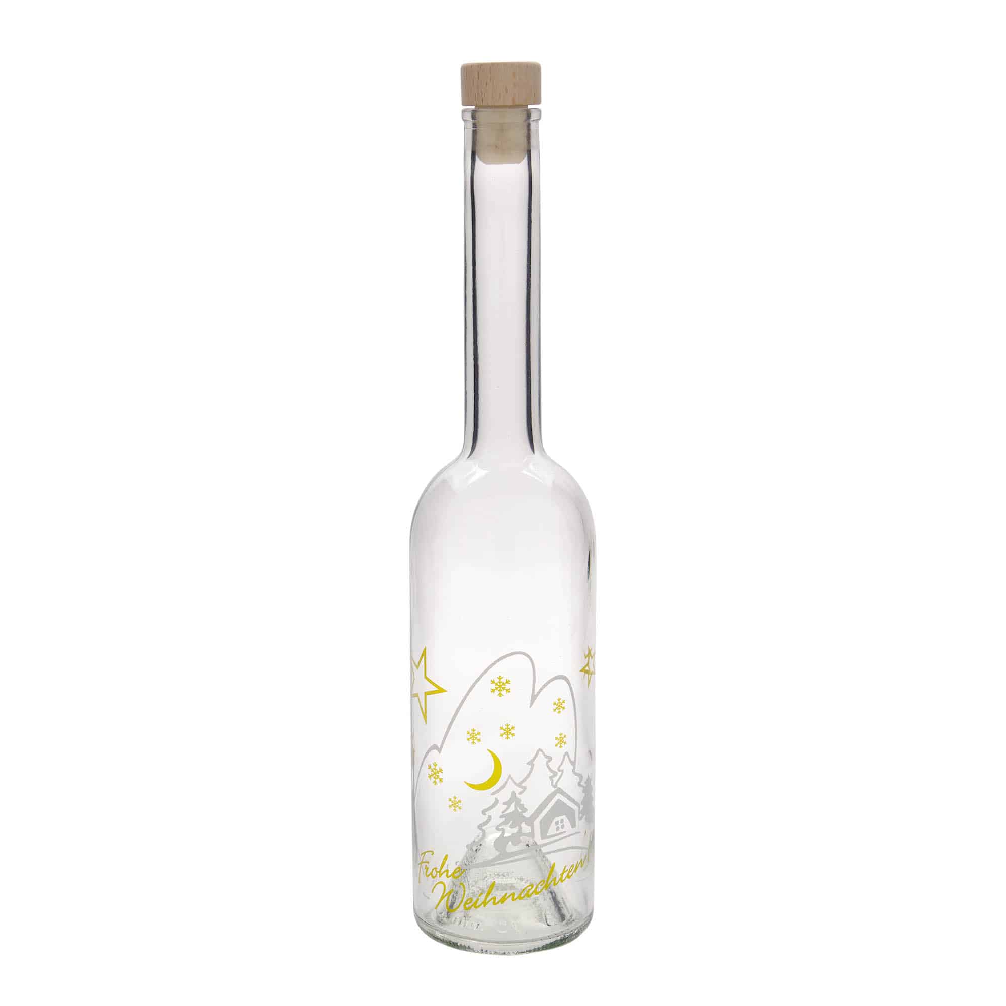 500 ml steklenica 'Opera', motiv: božična idila, odprtina: pluta