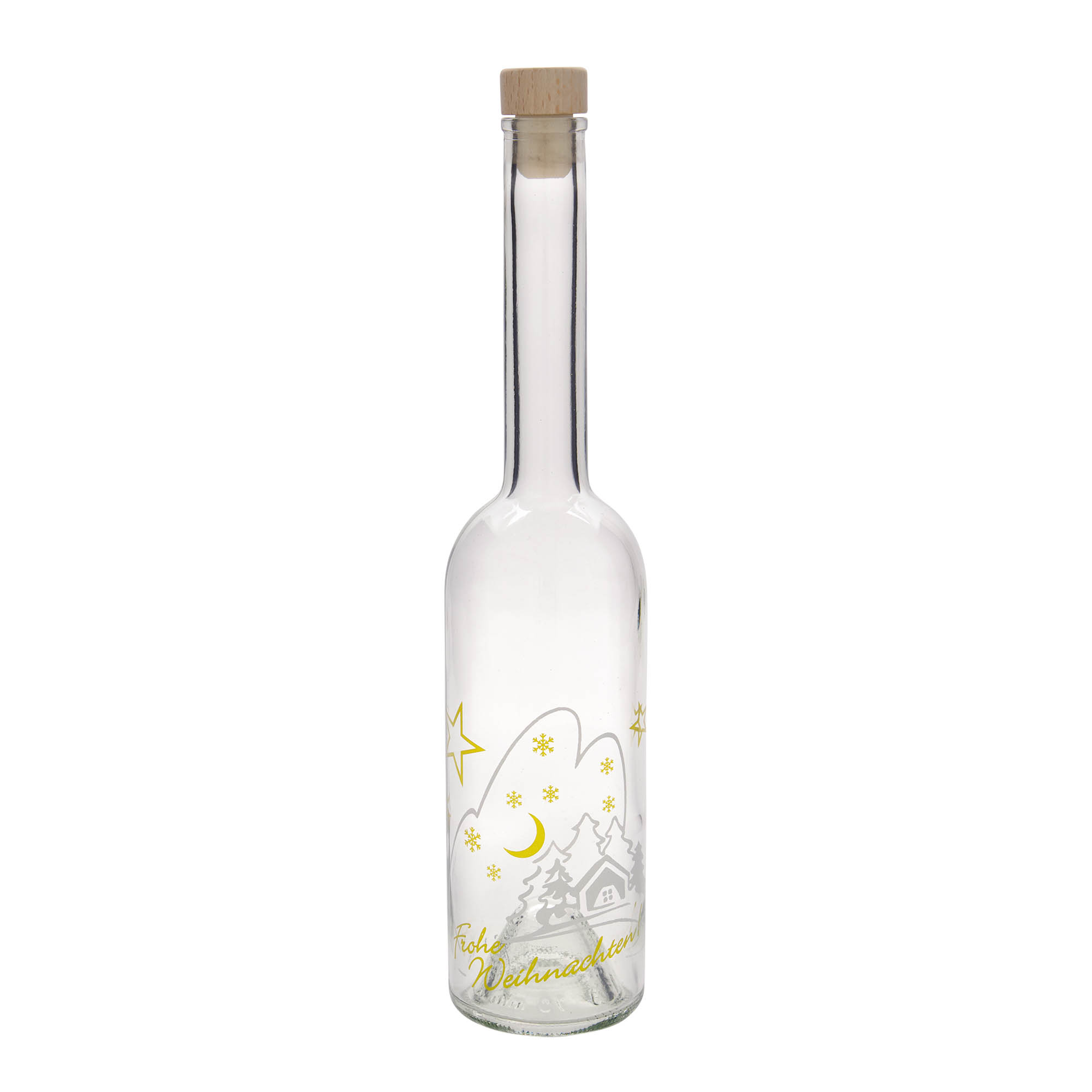500 ml steklenica 'Opera', motiv: božična idila, odprtina: pluta