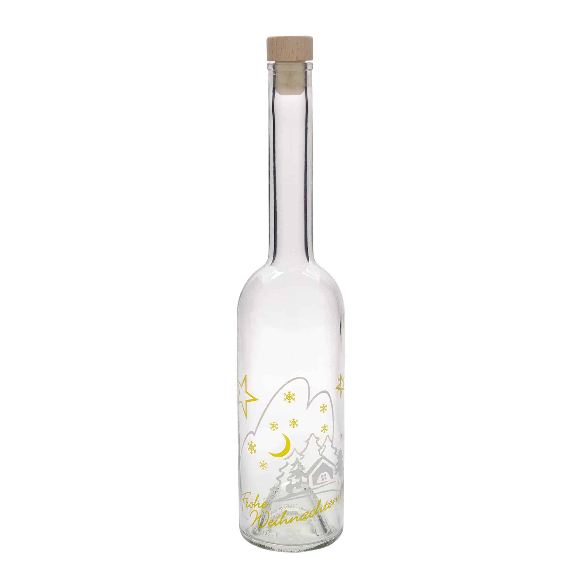 500 ml steklenica 'Opera', motiv: božična idila, odprtina: pluta
