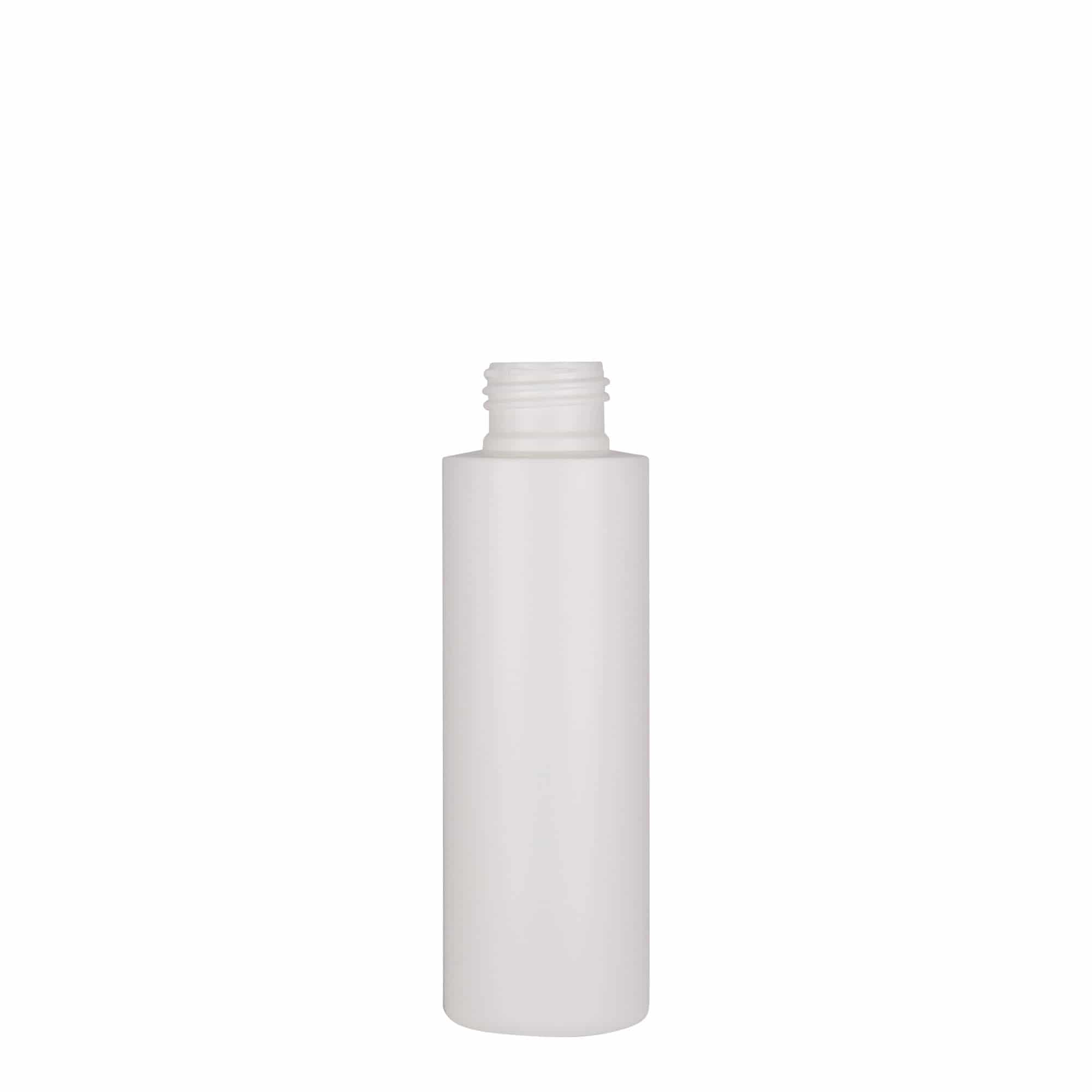 100 ml plastična steklenička 'Pipe', HDPE, bela, odprtina: 24/410