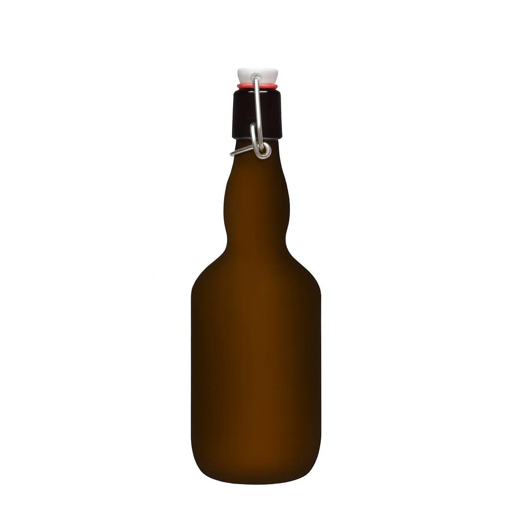 500 ml steklenica piva s širokim vratom, steklo, starozeleno, odprtina: zaponka
