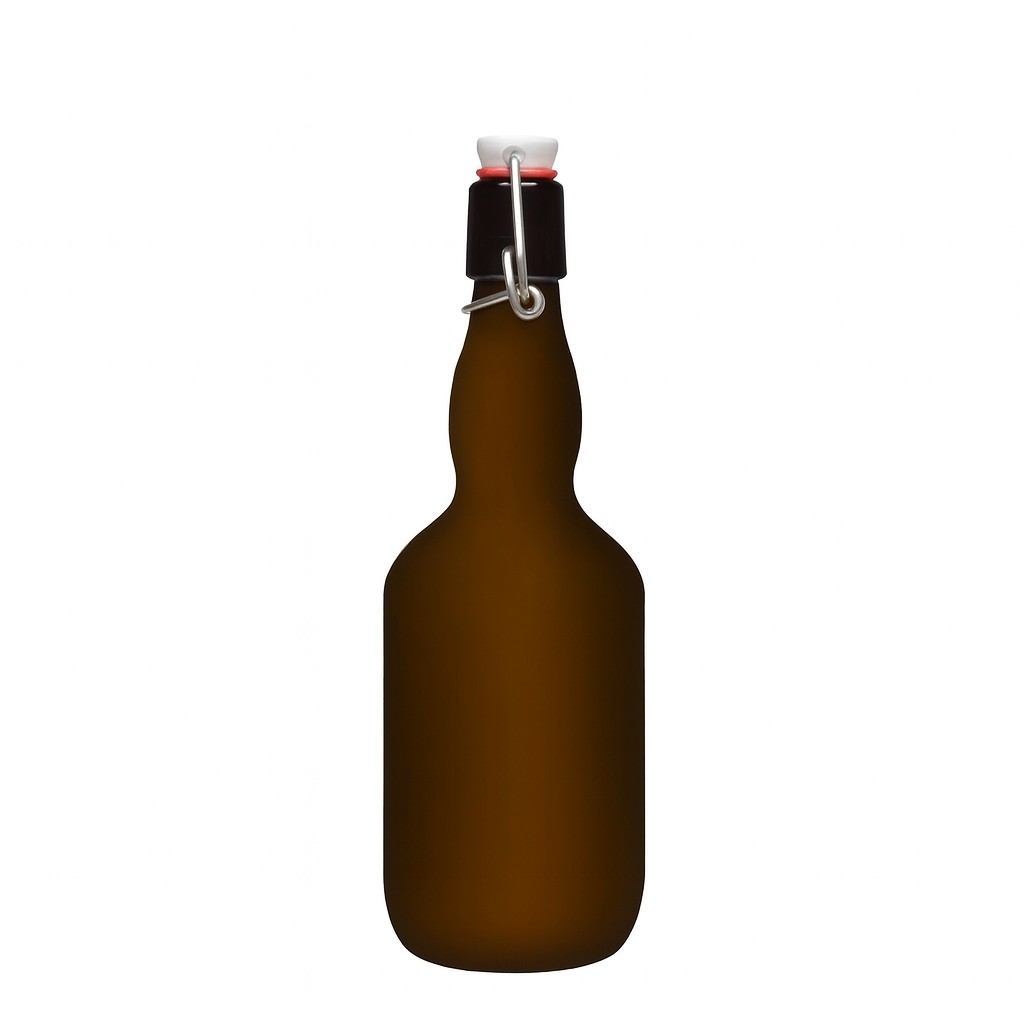 500 ml steklenica piva s širokim vratom, steklo, starozeleno, odprtina: zaponka