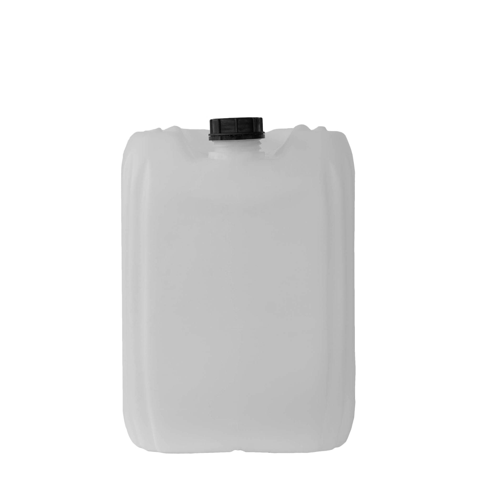 30 l kanister, pravokotni, plastika HDPE, naravna, ustje: ND 60