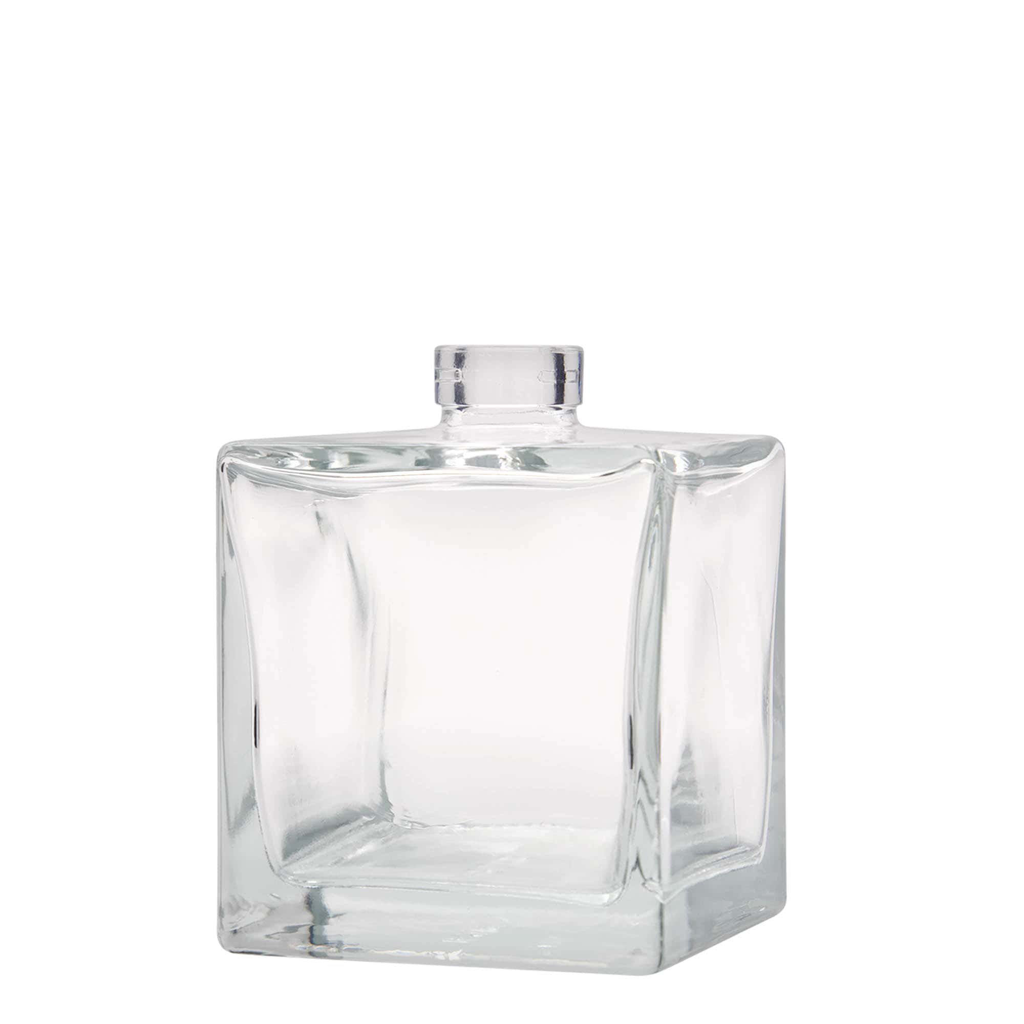 500 ml steklena steklenica »Cube«, kvadratna, ustje: pluta