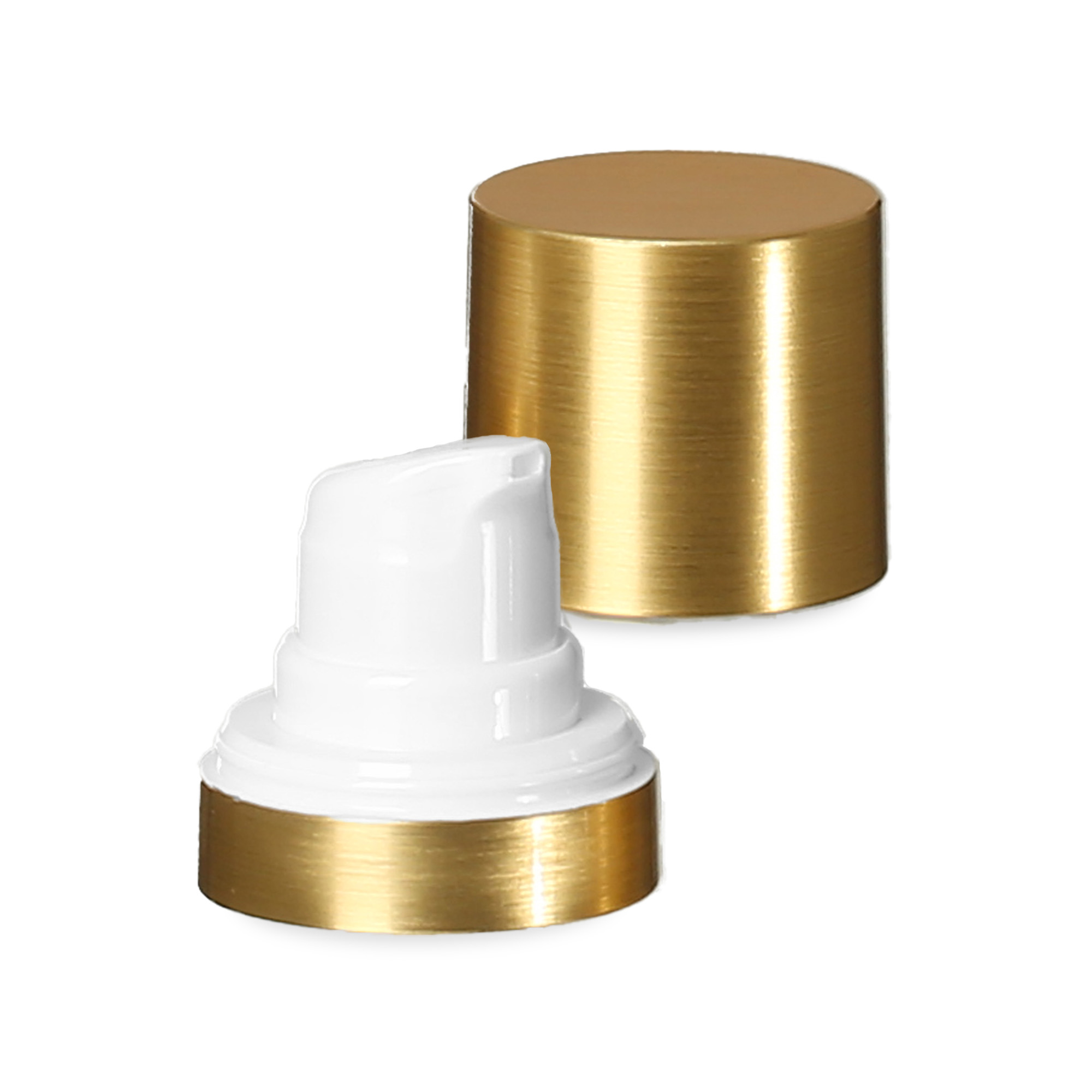 Airless glava Micro Goldrand + bela, sijoča vtična kapa Airless glava Micro Goldrand + bela, sijoča vtična kapa