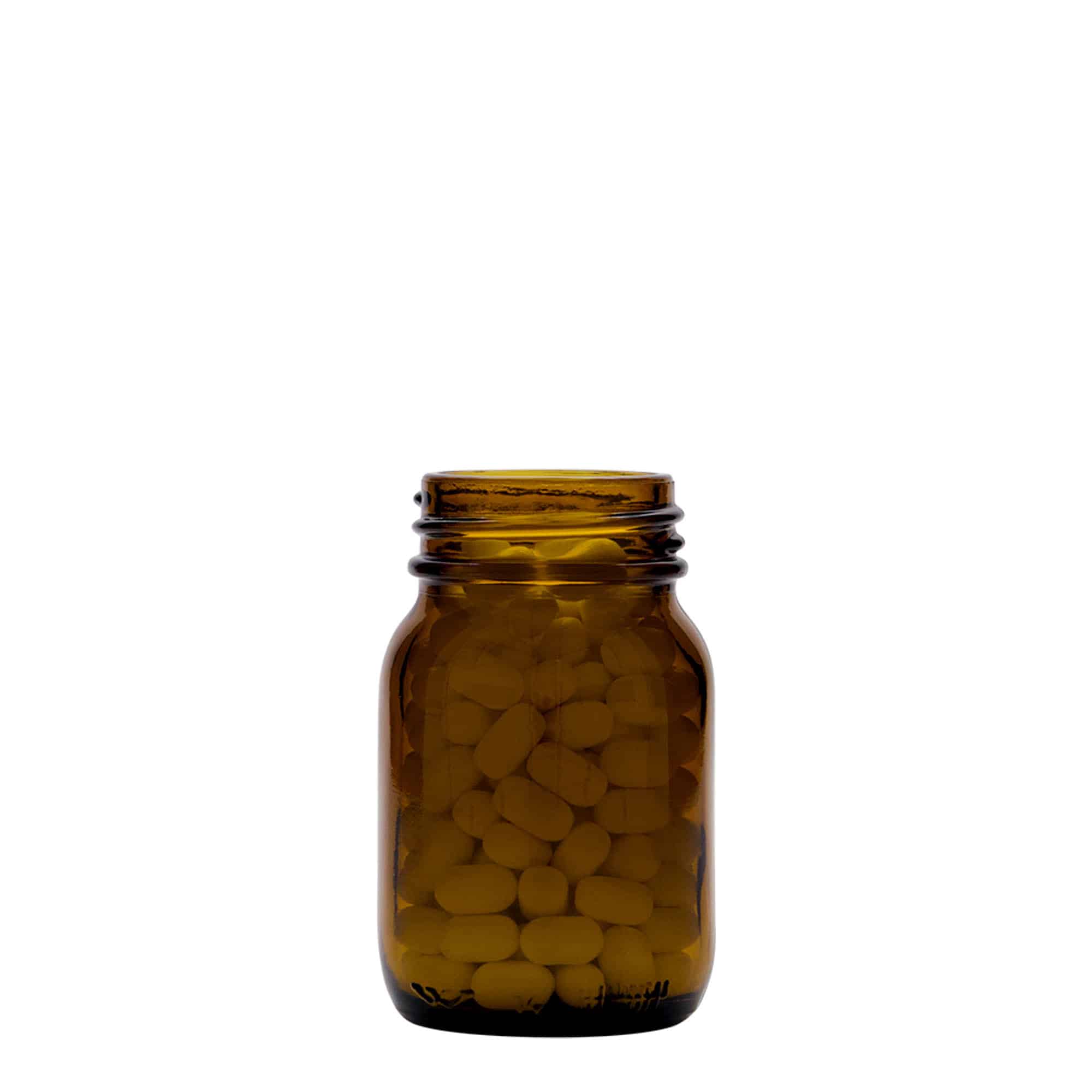 75 ml steklenica z dolgim grlom, rjava, ustje: DIN 40