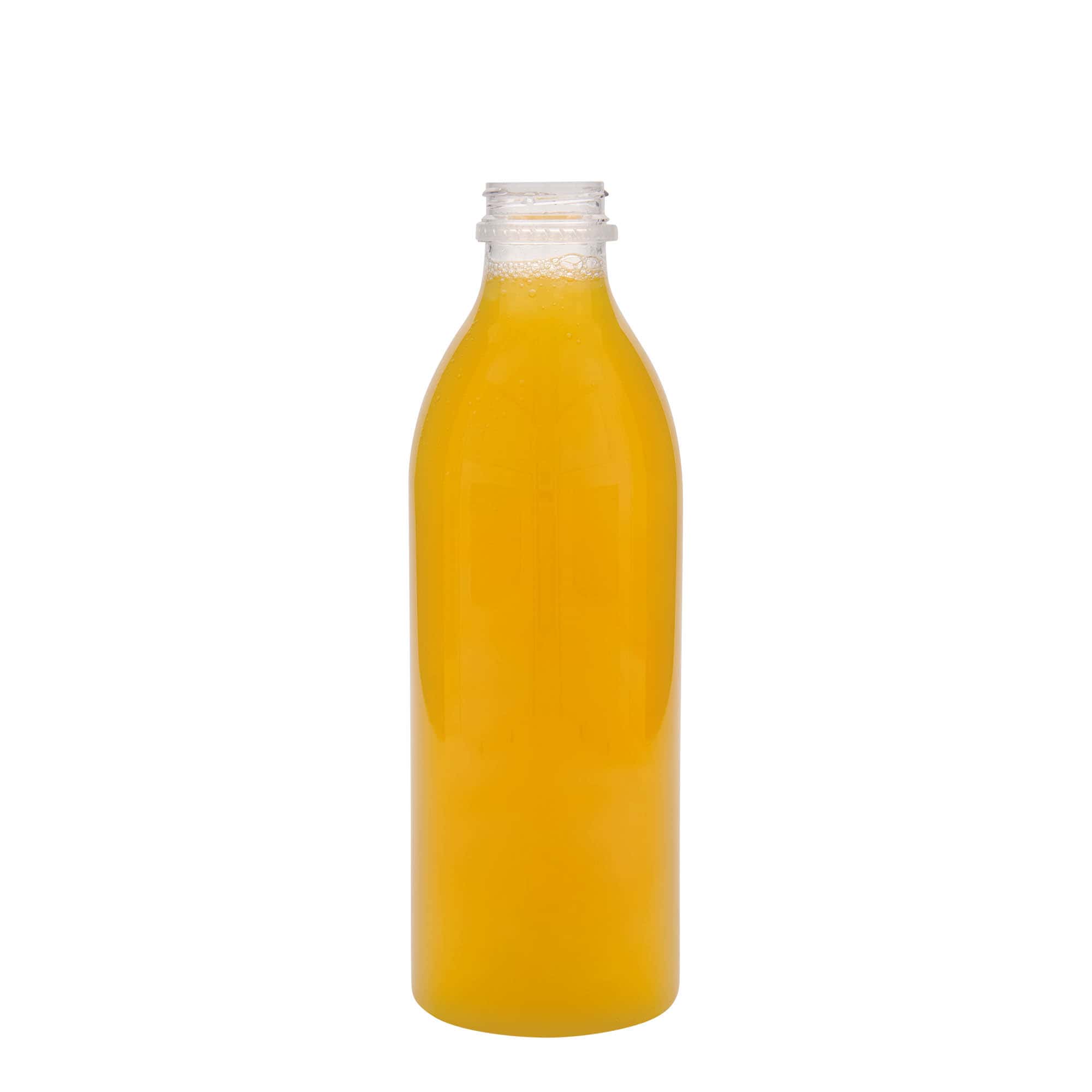 1000 ml steklenica iz PET plastike »Standard«, plastika, ustje: 38 mm