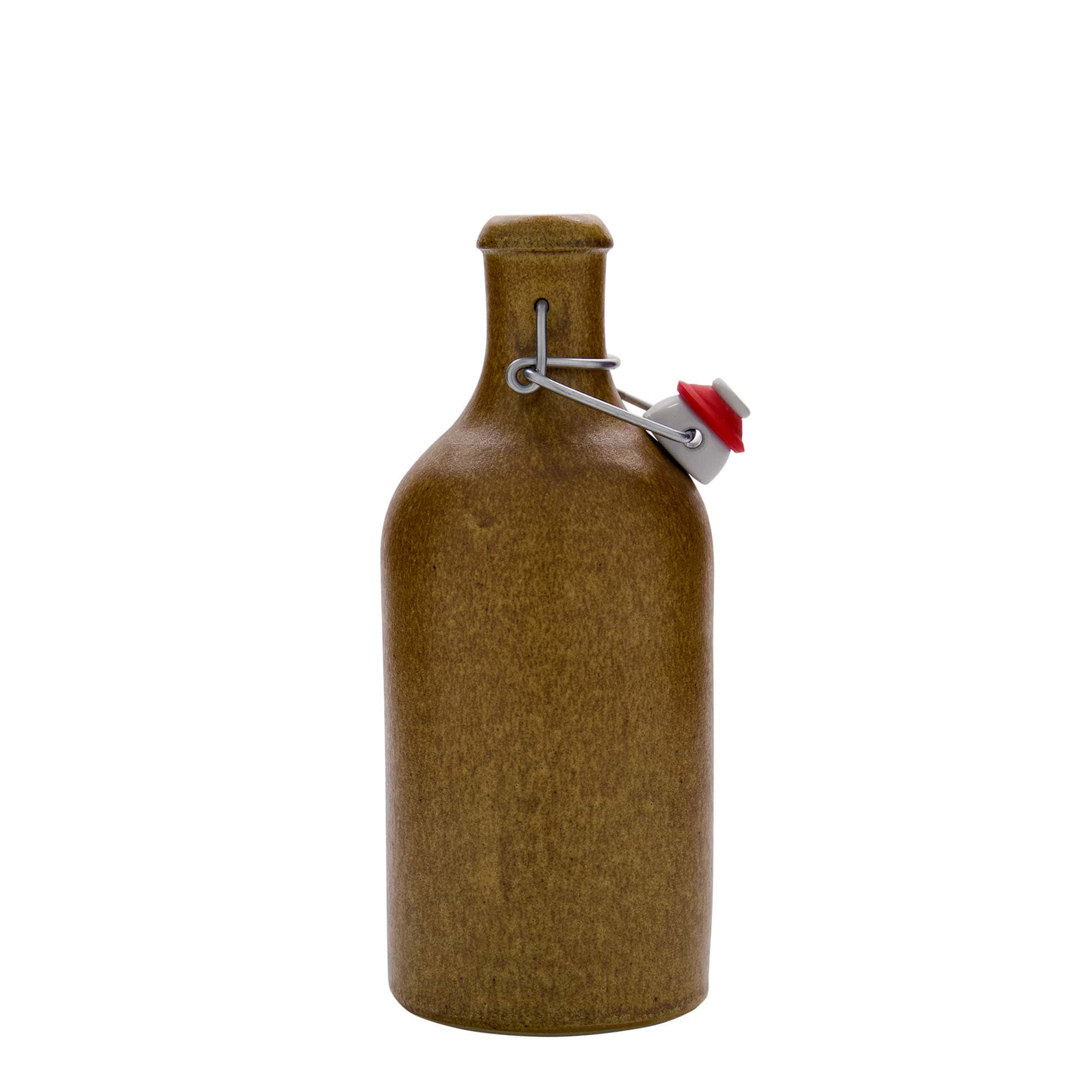 500 ml glineni vrč, kamnina, rjavo-kristalen, odprtina: zapiranje z zaponko
