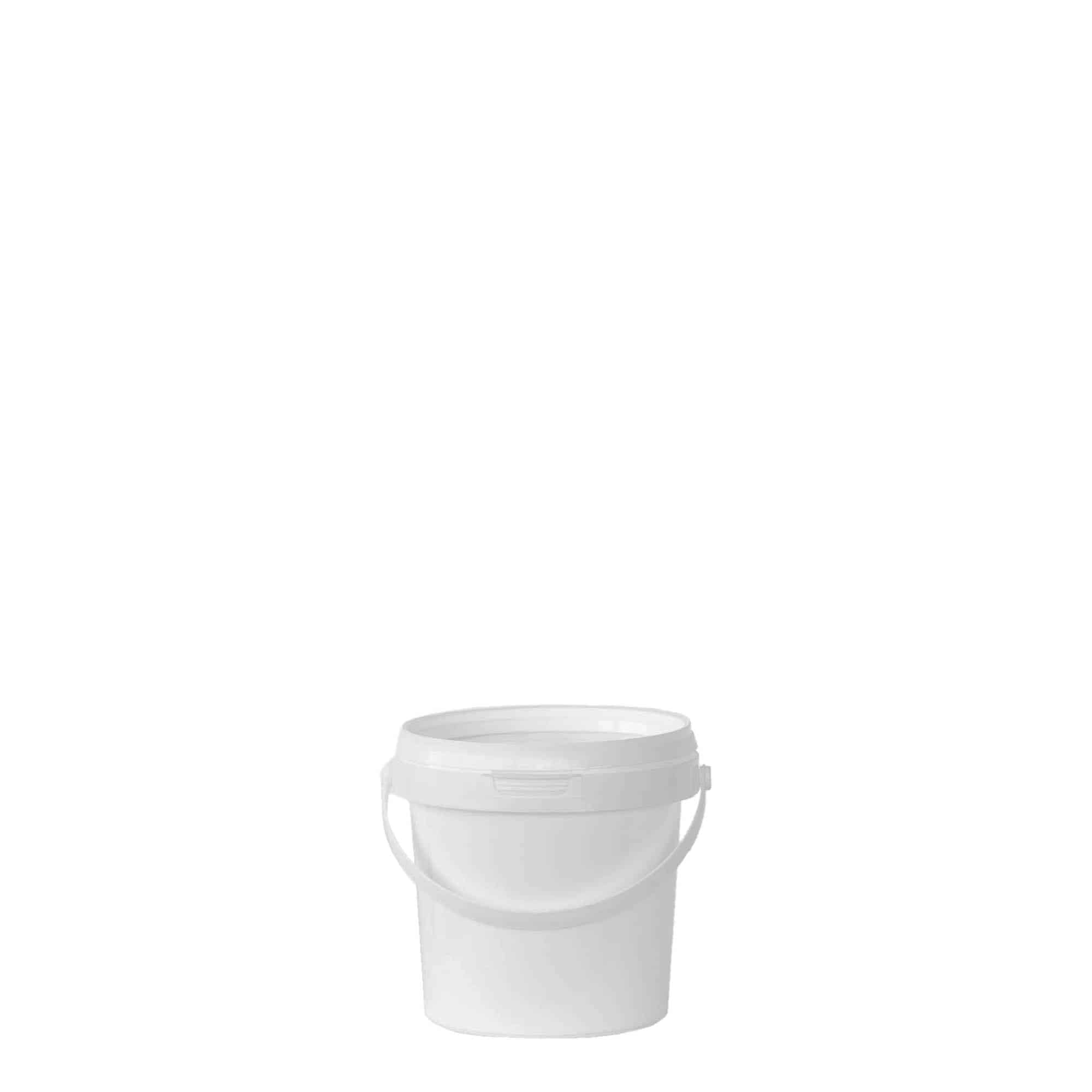 0,6 l vedro, plastika PP, bela