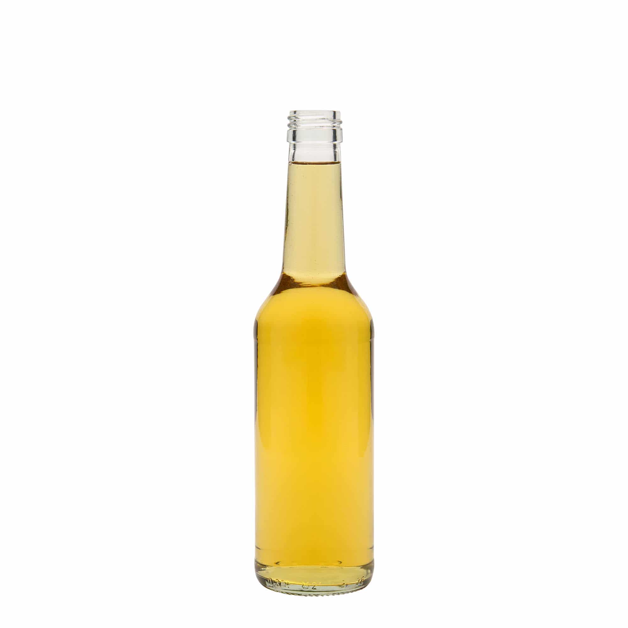 350 ml steklena steklenica z ravnim vratom, ustje: PP 28