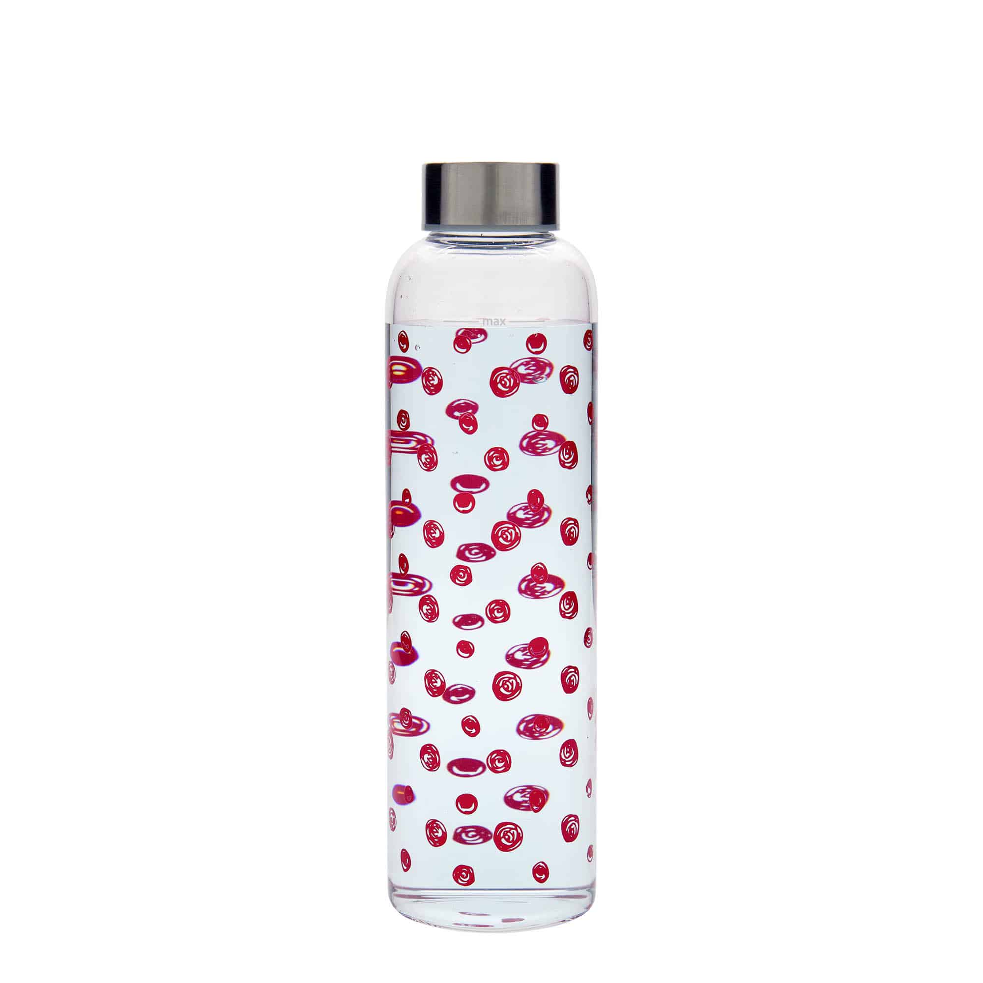 500 ml steklenica za pijačo »Perseus«, motiv: rdeče pike, ustje: navojni zamašek