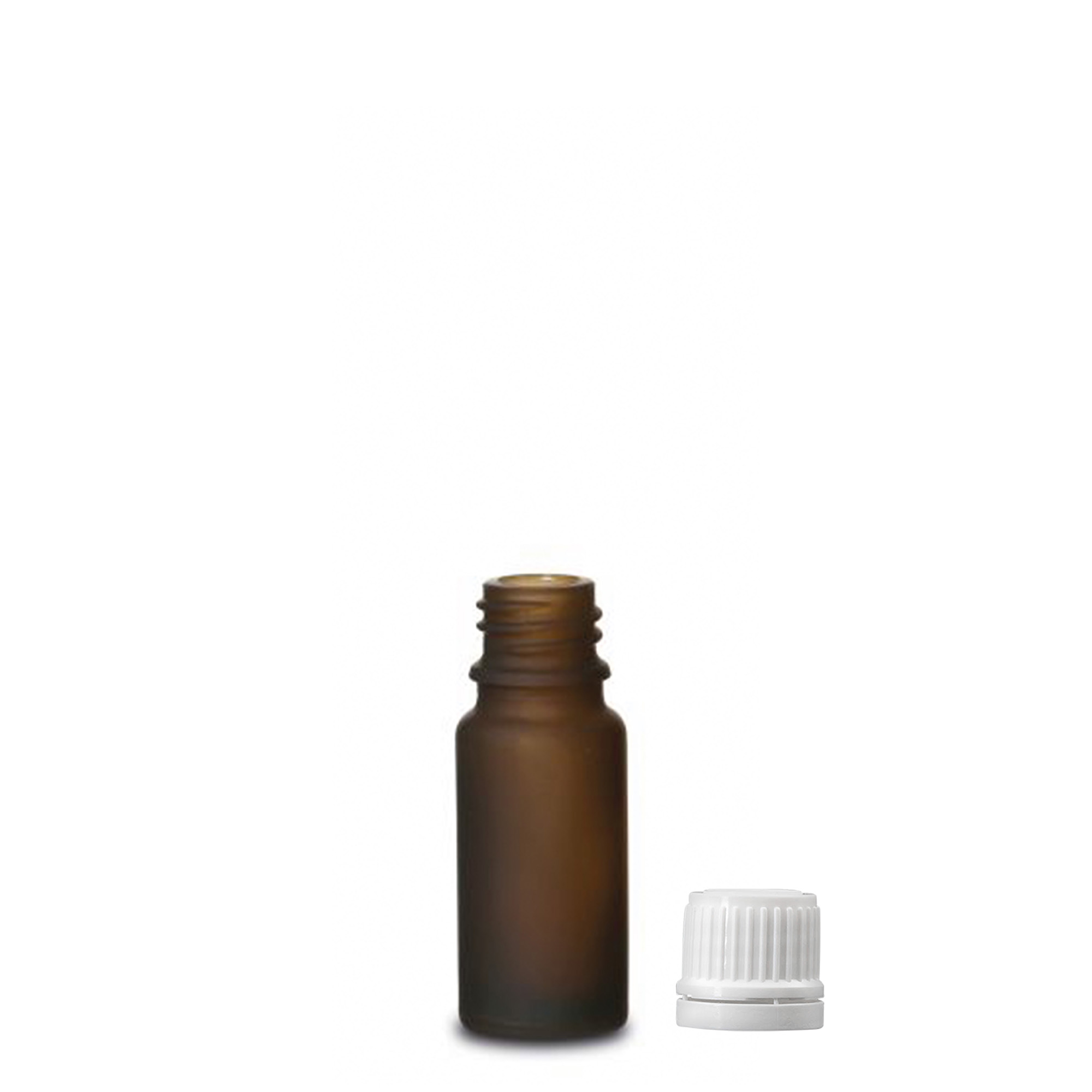 10 ml medicinska steklenička, steklo, rjavo matirano, odprtina: DIN 18