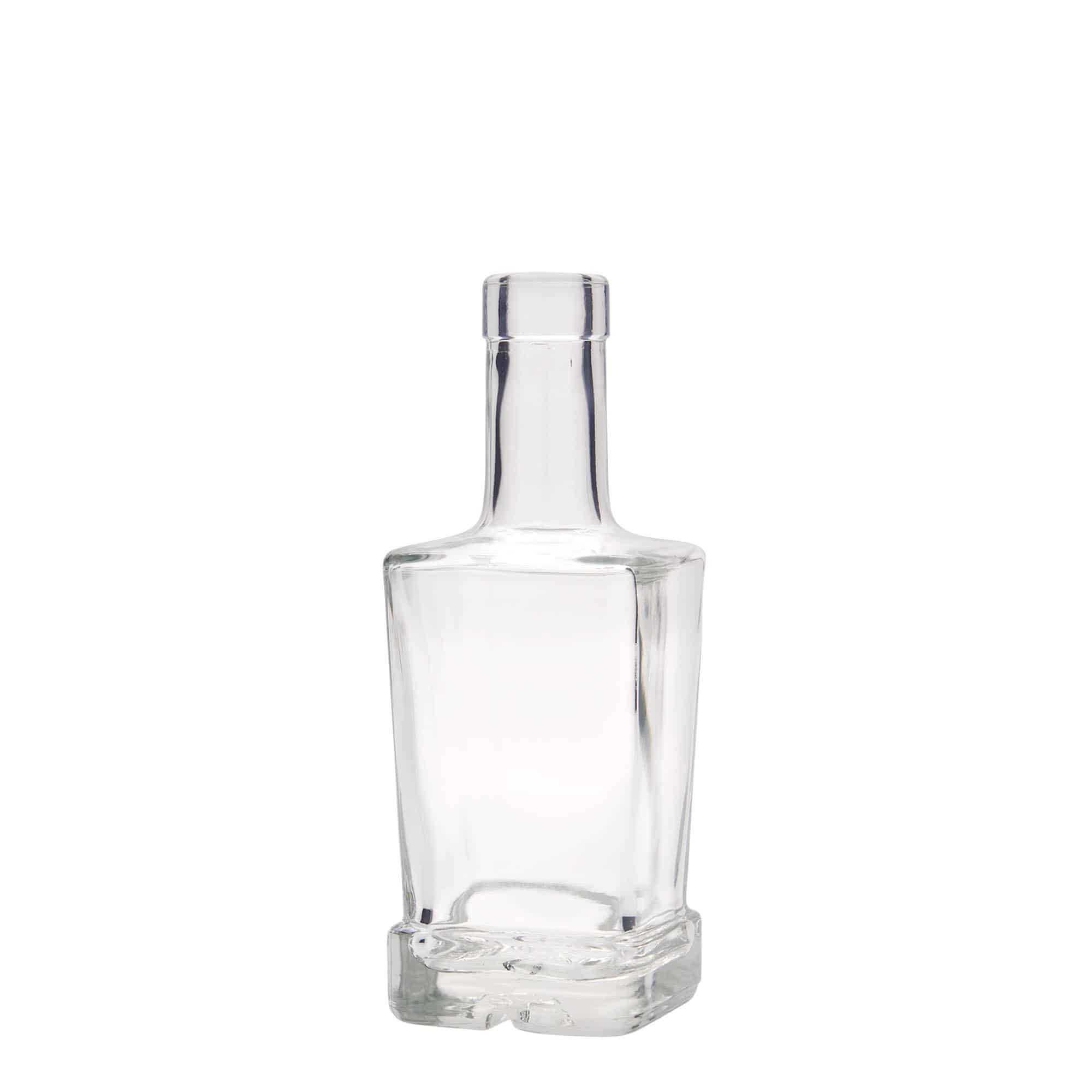 250 ml steklena steklenica »Rene«, kvadratna, ustje: pluta