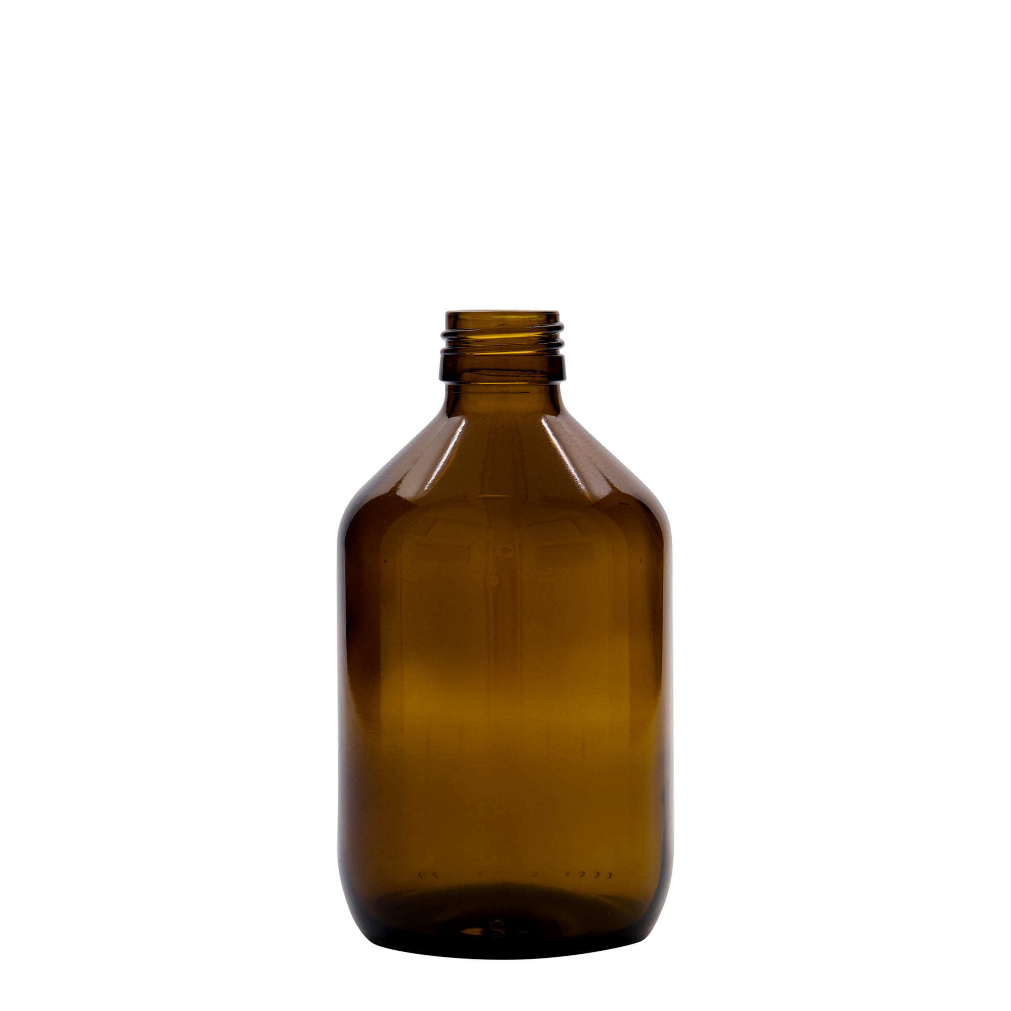 300 ml medicinska steklenička, rjava, steklo, odprtina: PP 28