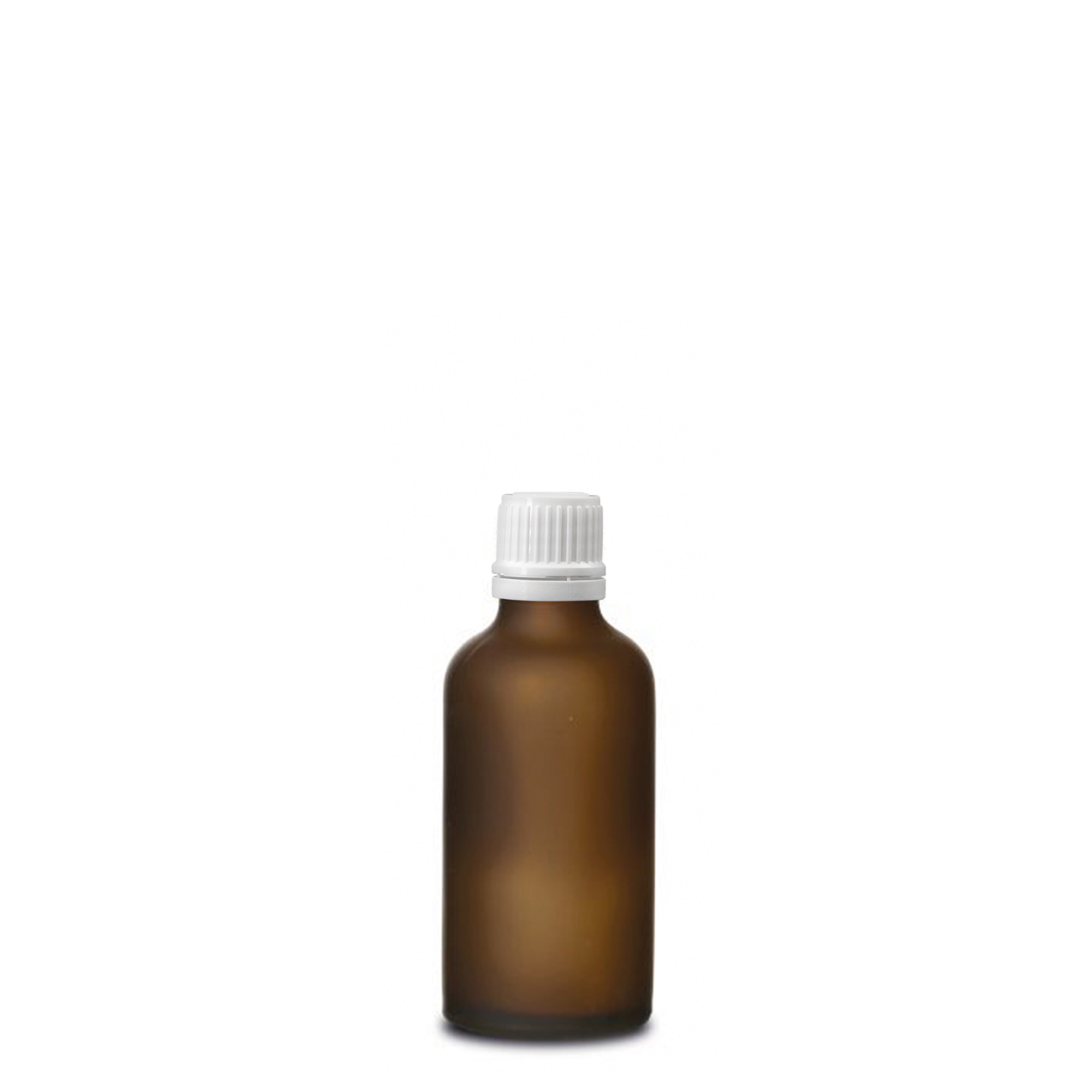 50 ml medicinska steklenička, steklo, rjavo matirano, odprtina: DIN 18