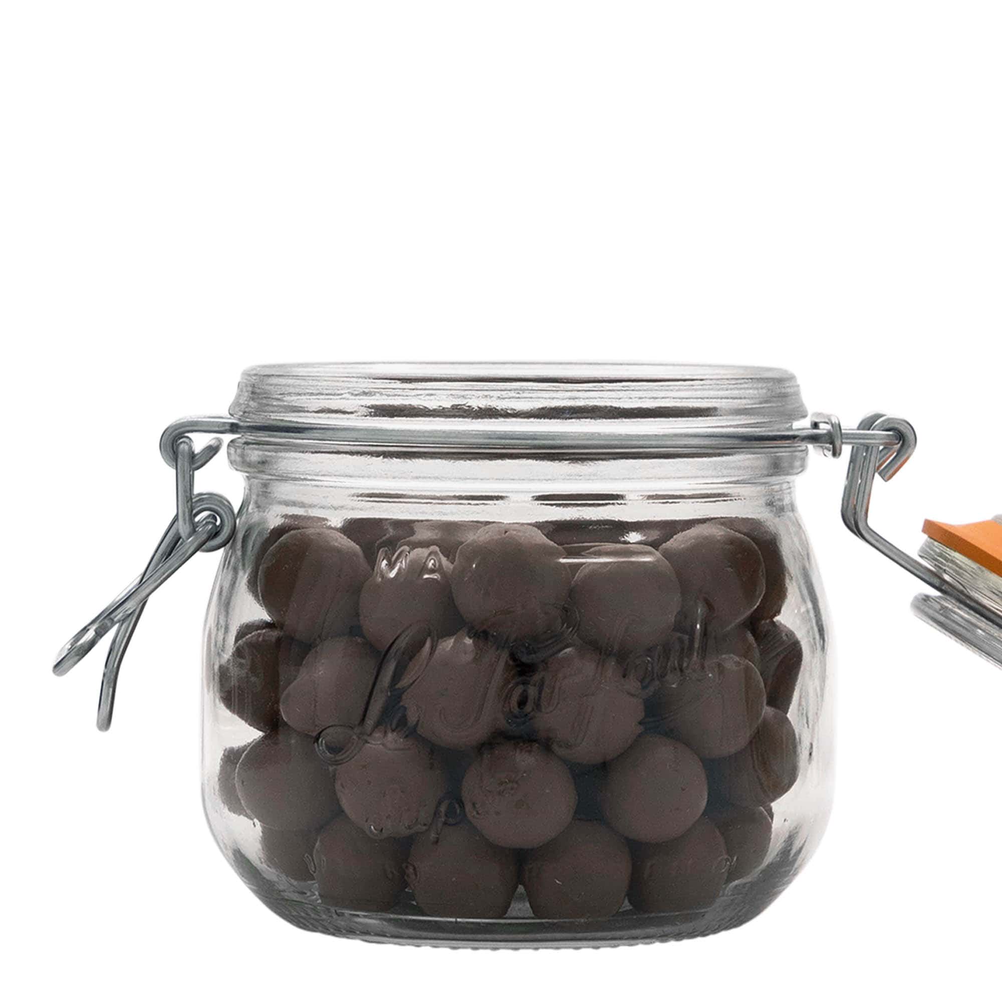 500 ml steklen kozarec z žično zaponko 'Le Parfait Super Bocal', odprtina: zapiranje z žično zaponko