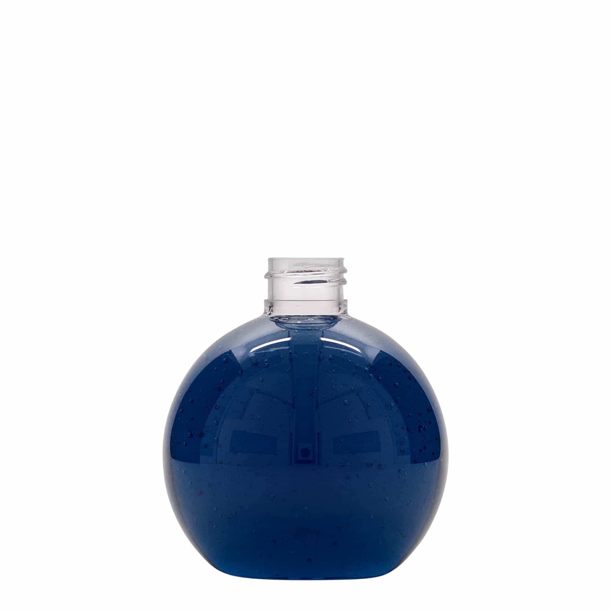 250 ml steklenica iz PET plastike »Perry«, okrogla, plastika, ustje: GPI 24/410