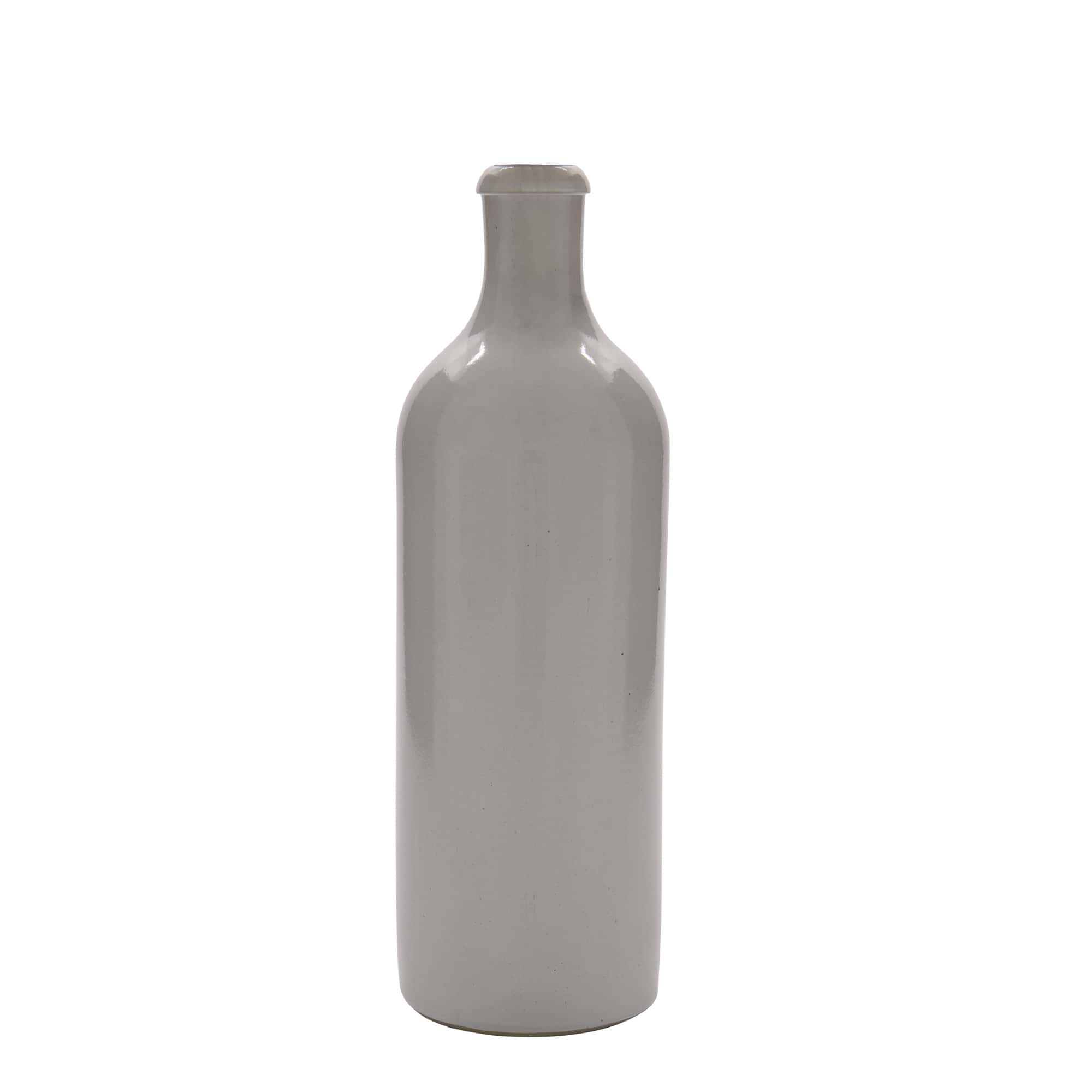 750 ml lončeni vrč, lončevina, bela, motiv: zamašek s tesnilom 750 ml lončeni vrč, lončevina, bela, motiv: zamašek s tesnilom
