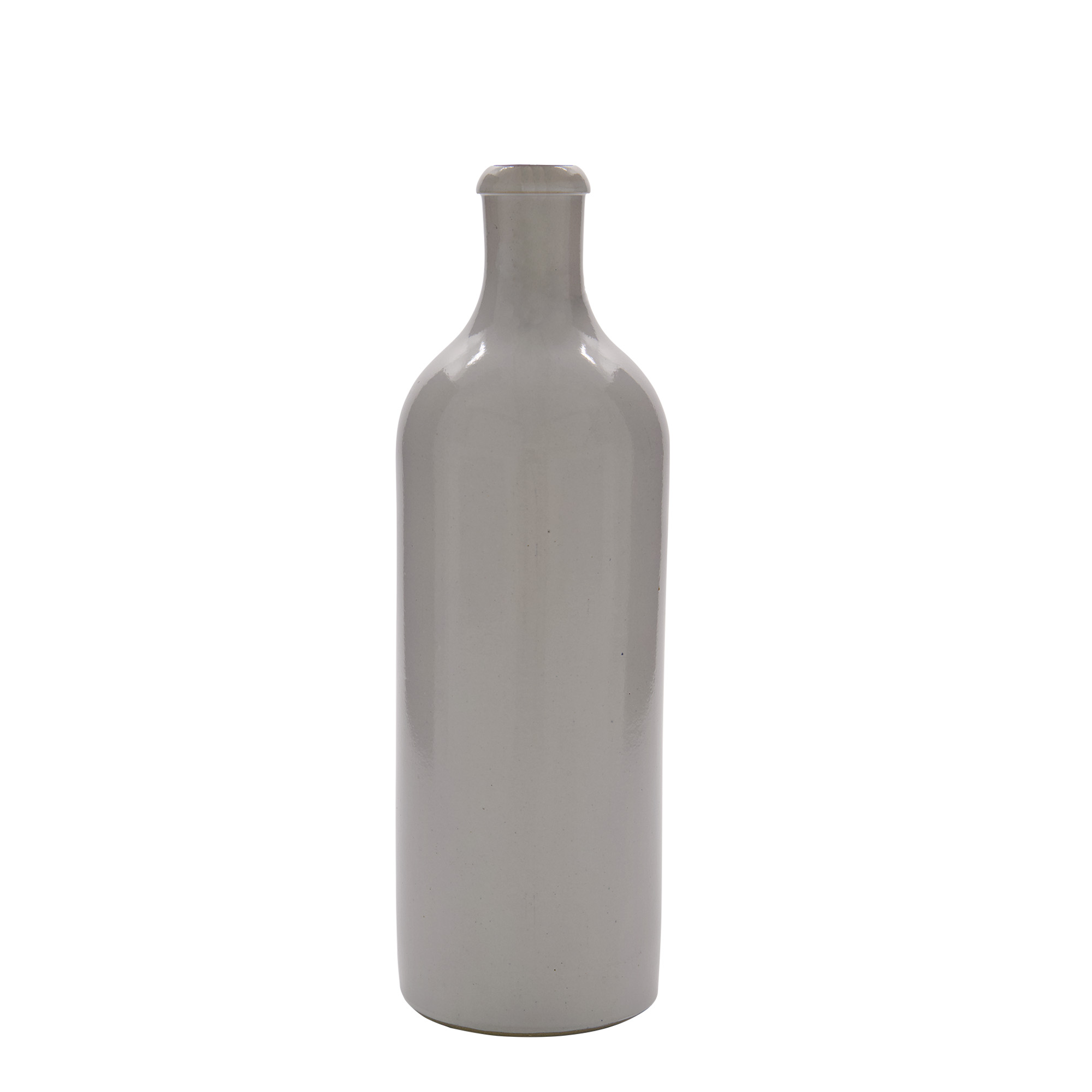 750 ml glineni vrč, kamnina, bel, odprtina: s sponko zapiranje