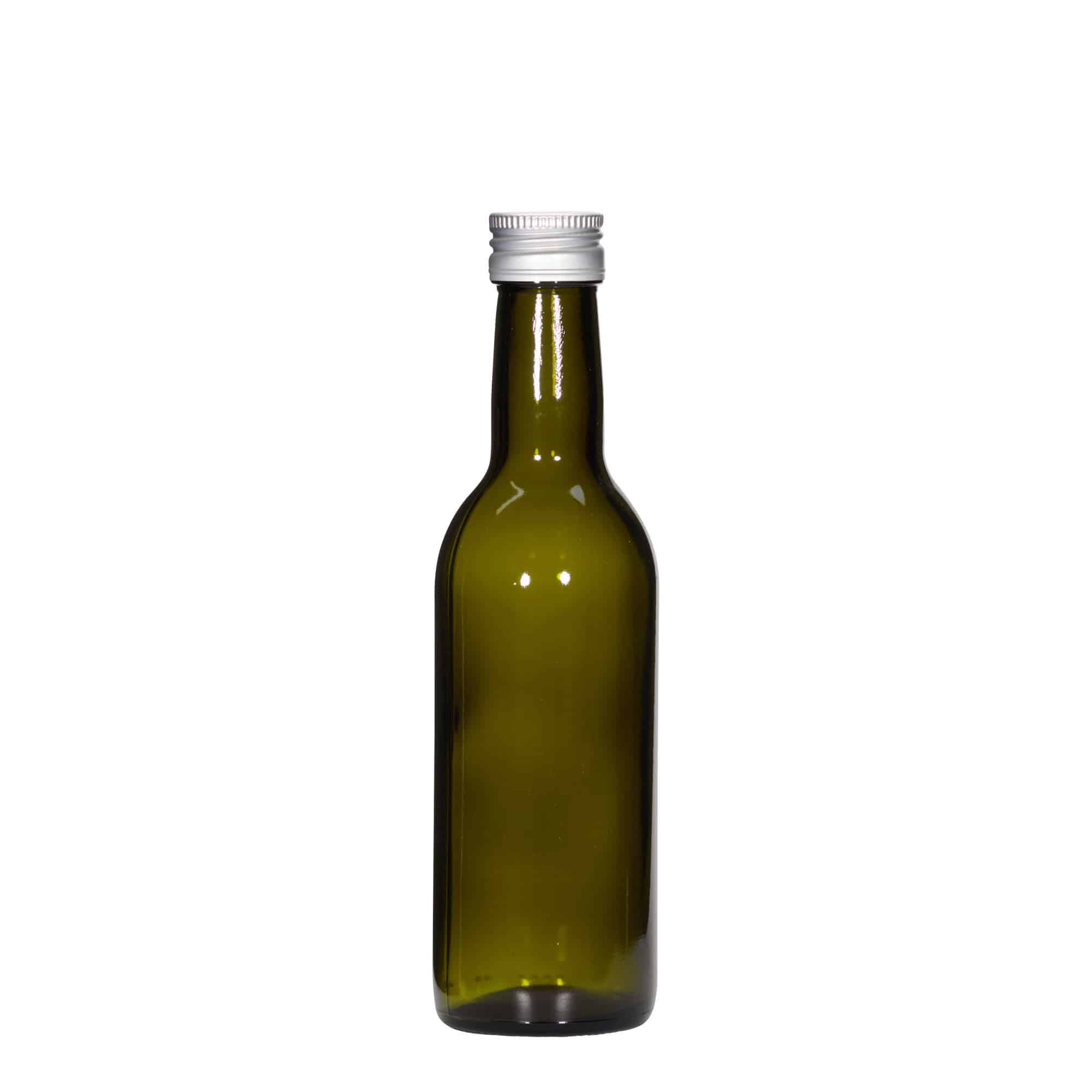 250 ml steklenica 'Bordeaux', starozelena, odprtina: PP 28
