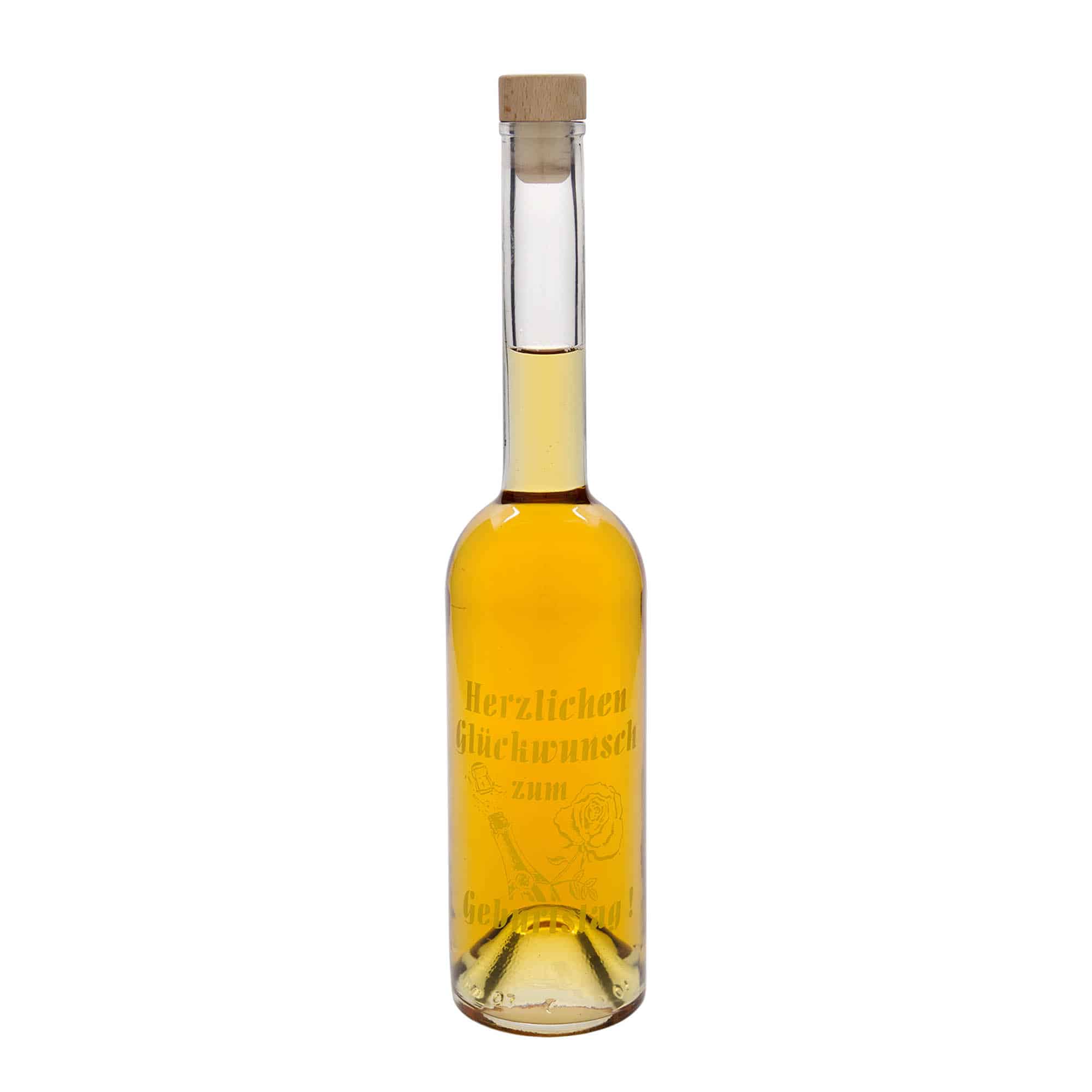 500 ml steklenica 'Opera', motiv: jabolko, odprtina: plutovina
