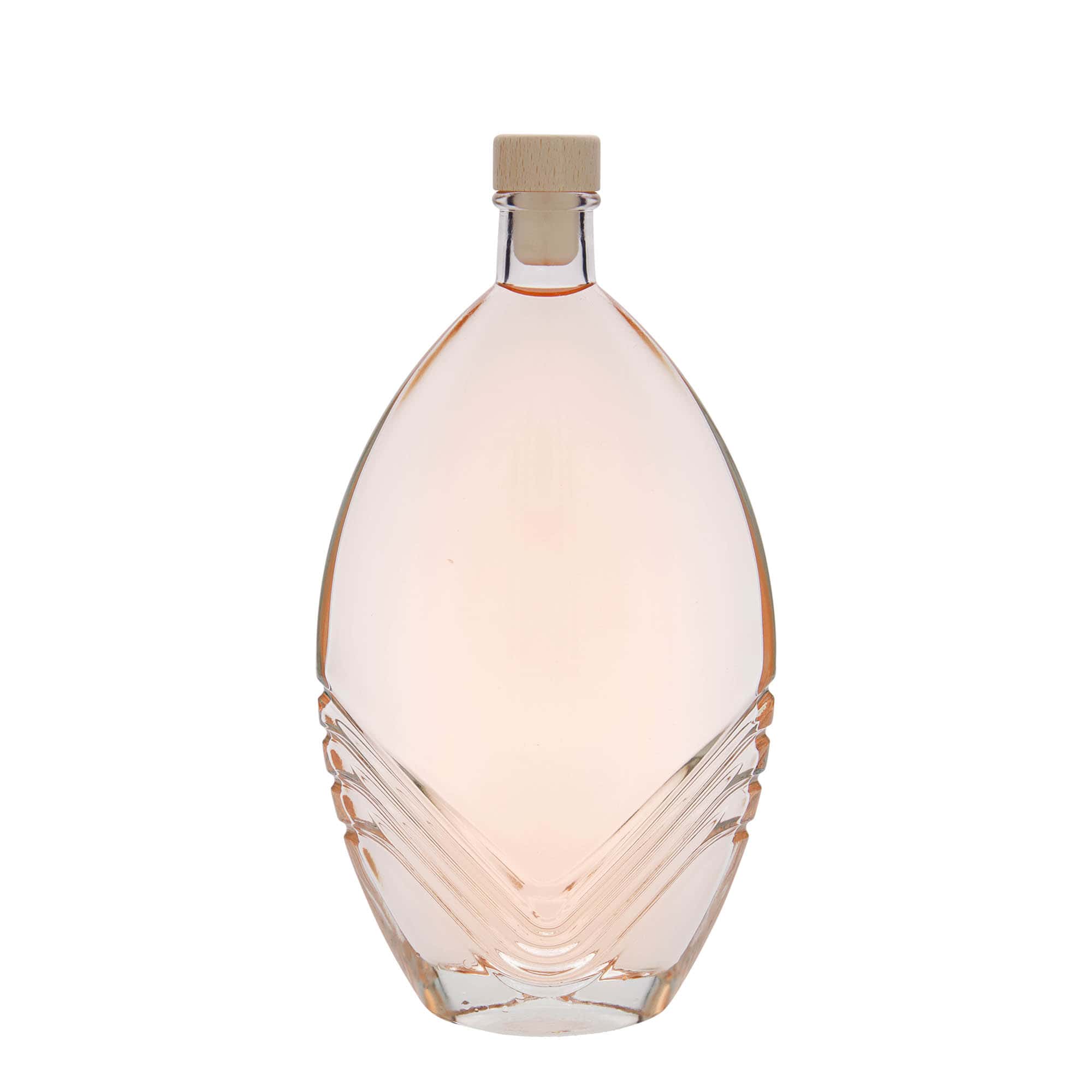 500 ml steklena steklenica »Florence«, ovalna, ustje: pluta