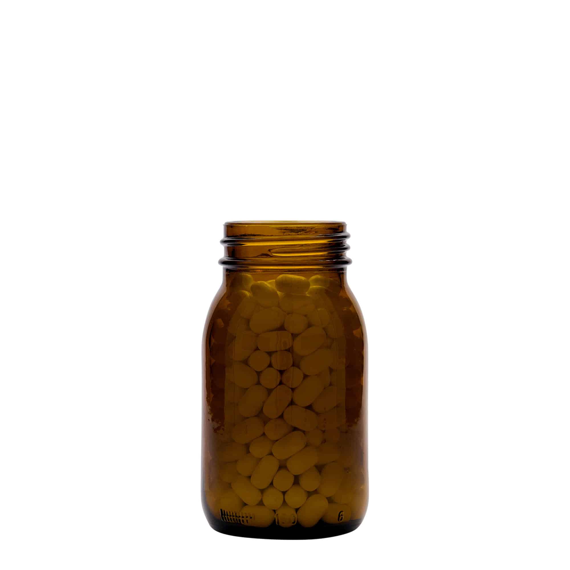 150 ml steklenica z dolgim grlom, rjava, ustje: DIN 45