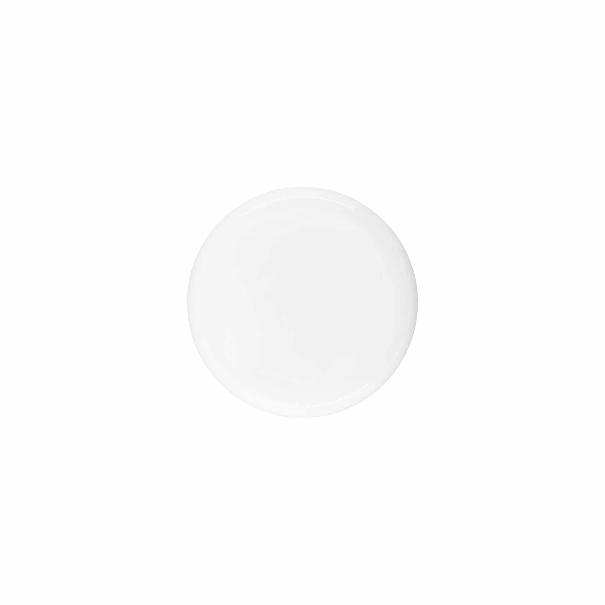 Navojni zamašek za 50 ml »Bianca«, plastika PP, bela