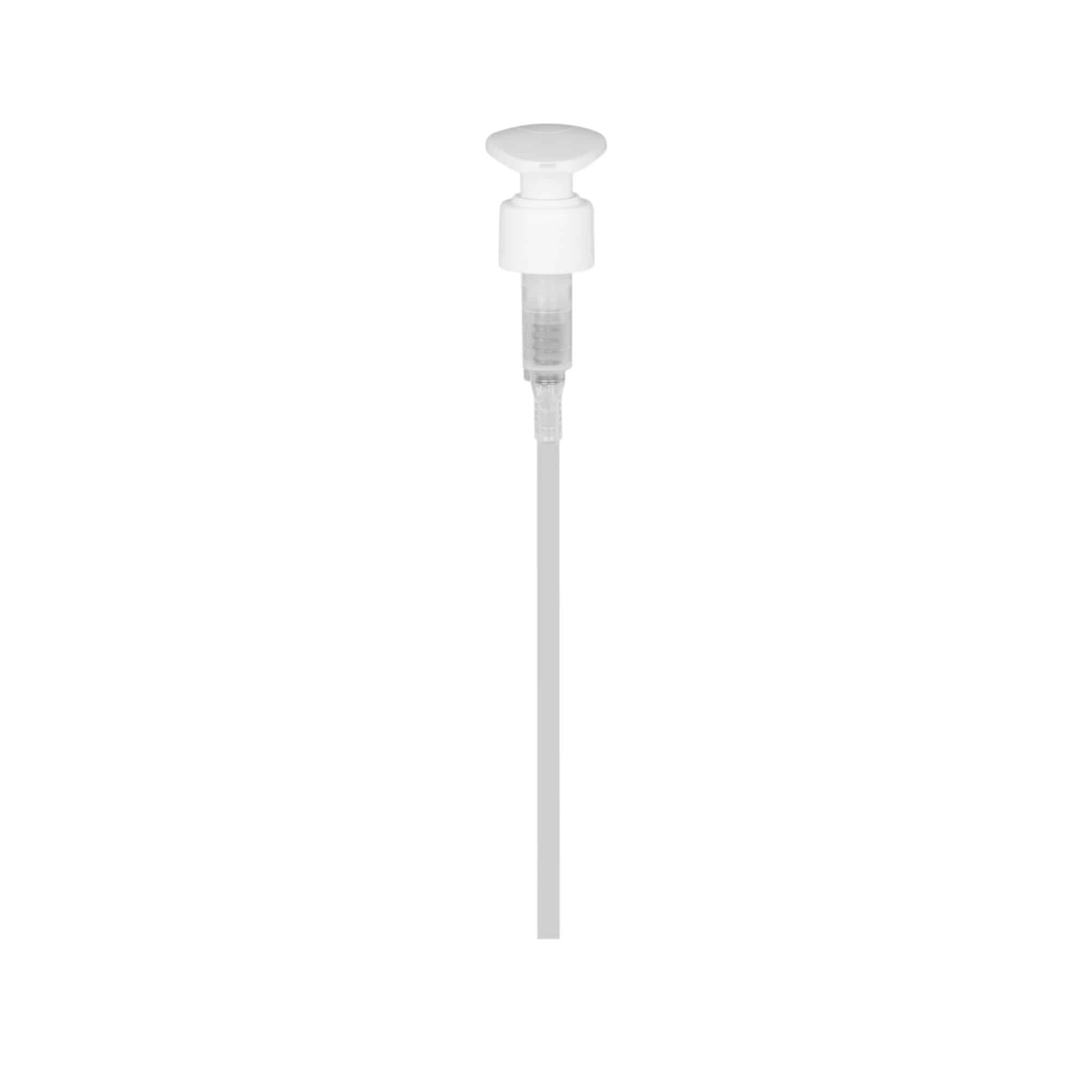 Zaporna črpalka z navojem, PP-plastika, bela, za odprtino: 24/410