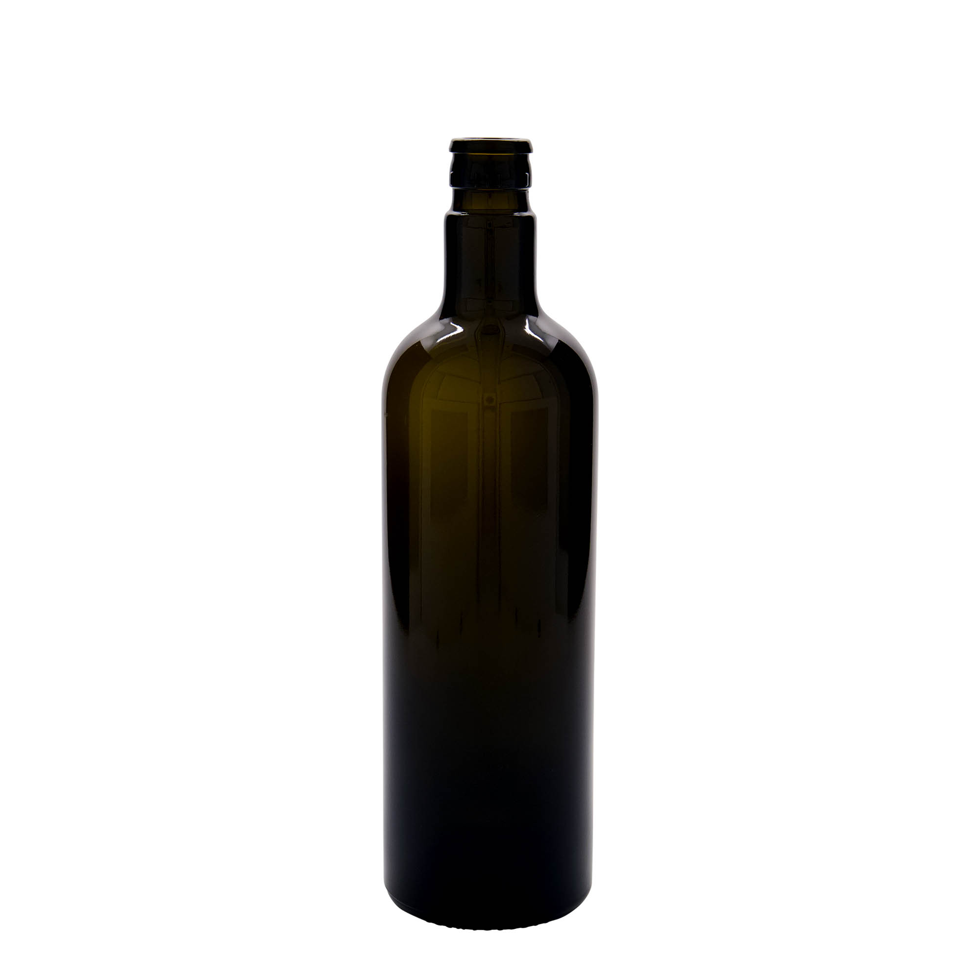 750 ml steklenica za kis/oljčno olje 'Willy New', steklo, starozeleno, odprtina: DOP