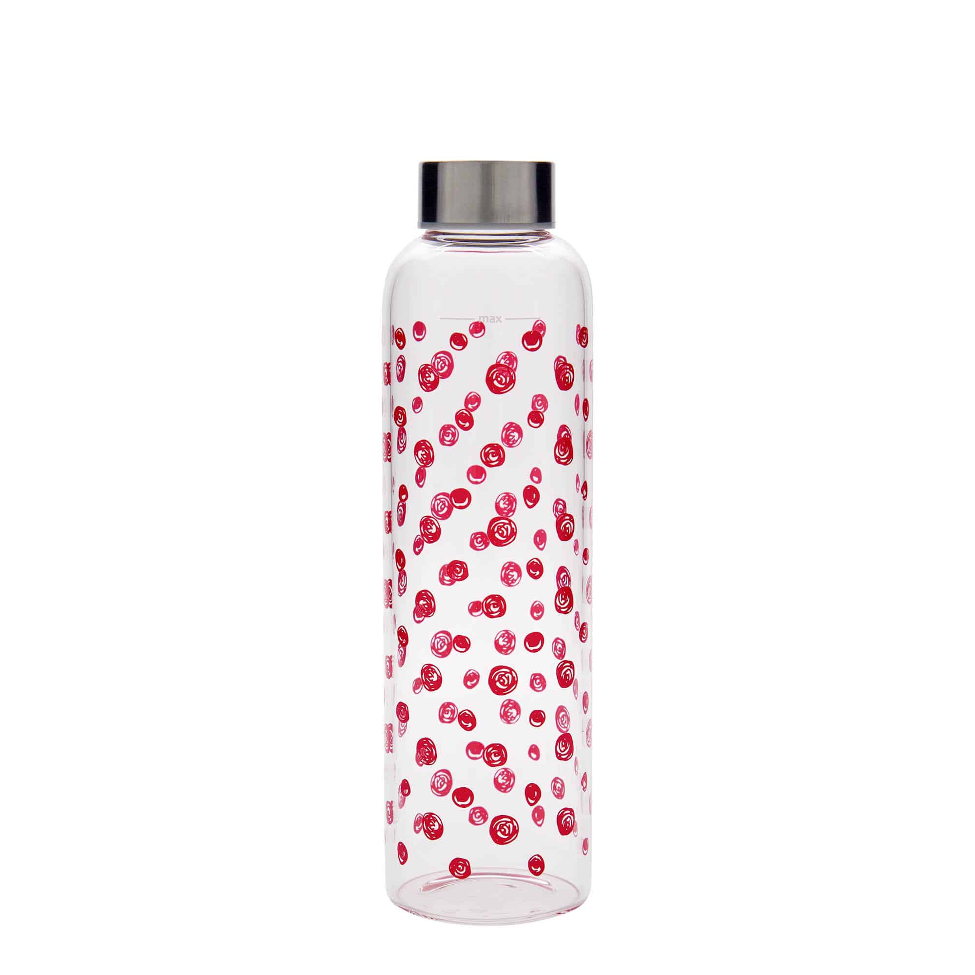 500 ml steklenica za pijačo »Perseus«, motiv: rdeče pike, ustje: navojni zamašek