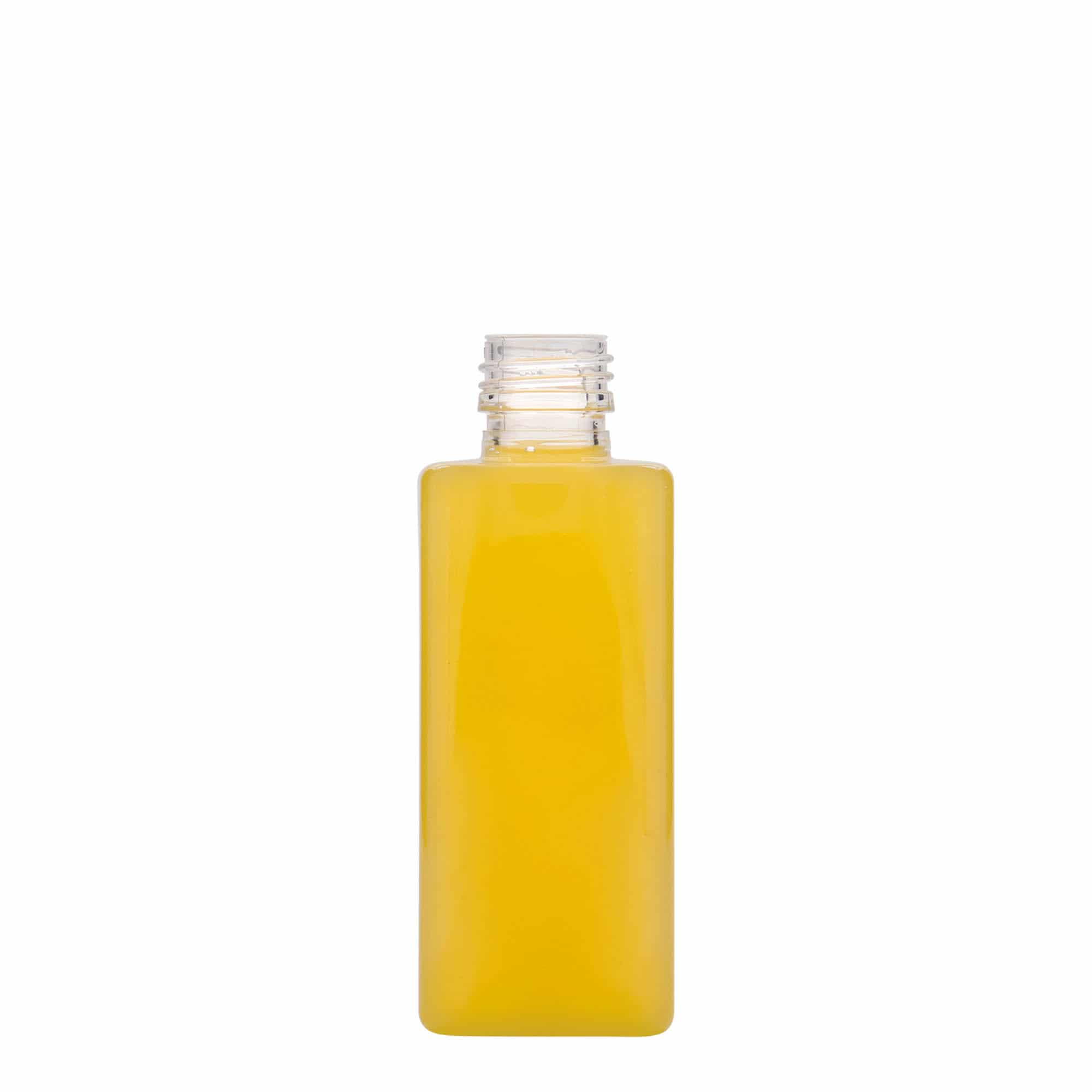250 ml PET-flaska 'Karl', kvadratna, plastika, odprtina: PP 28
